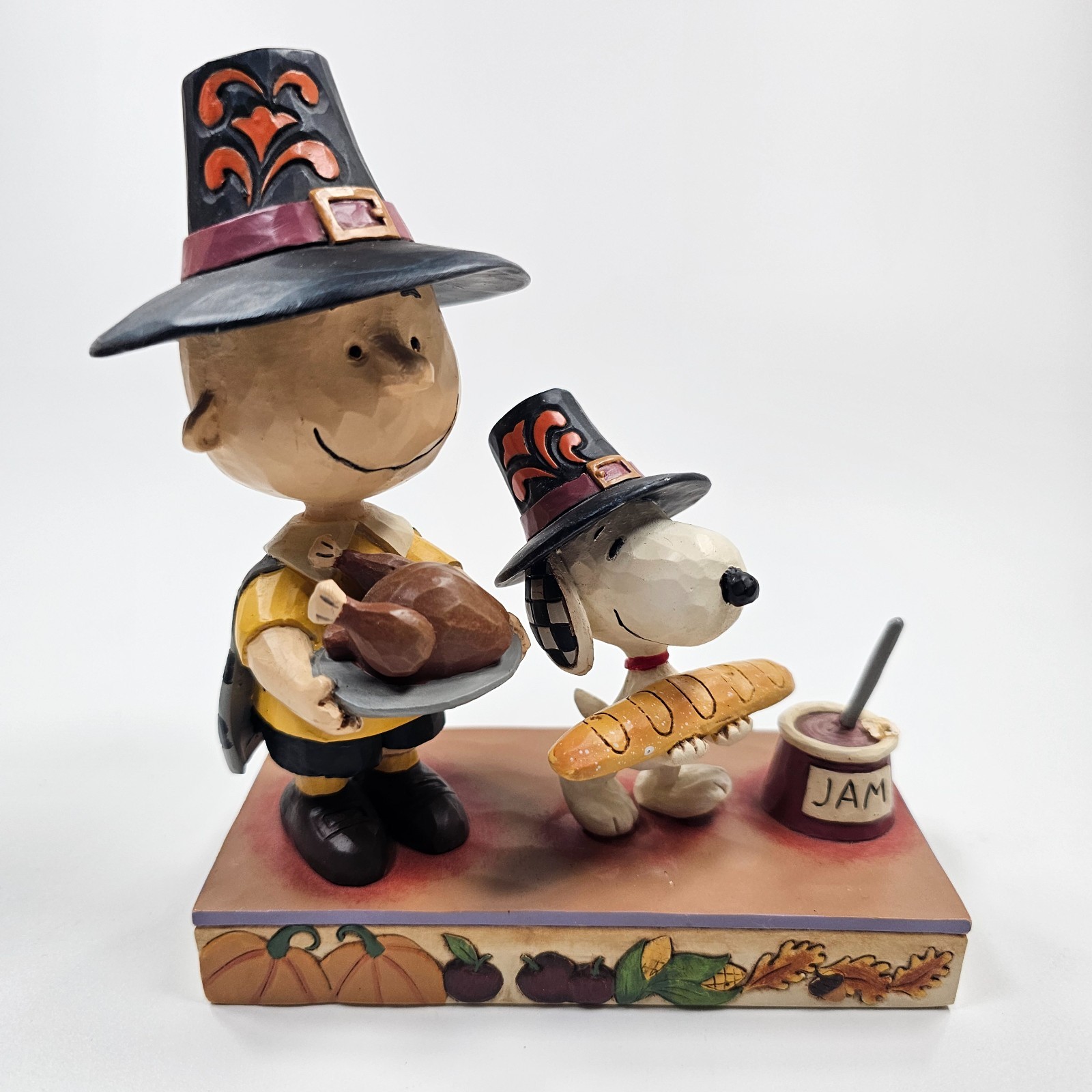 Jim Shore Peanuts Thankful for Friendship Charlie Brown Snoopy Figurine NWT