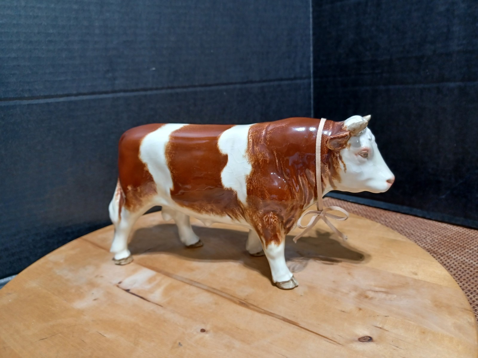 Goebel W. Germany Porcelain Hereford Paint Cow Steer Bull Figurine
