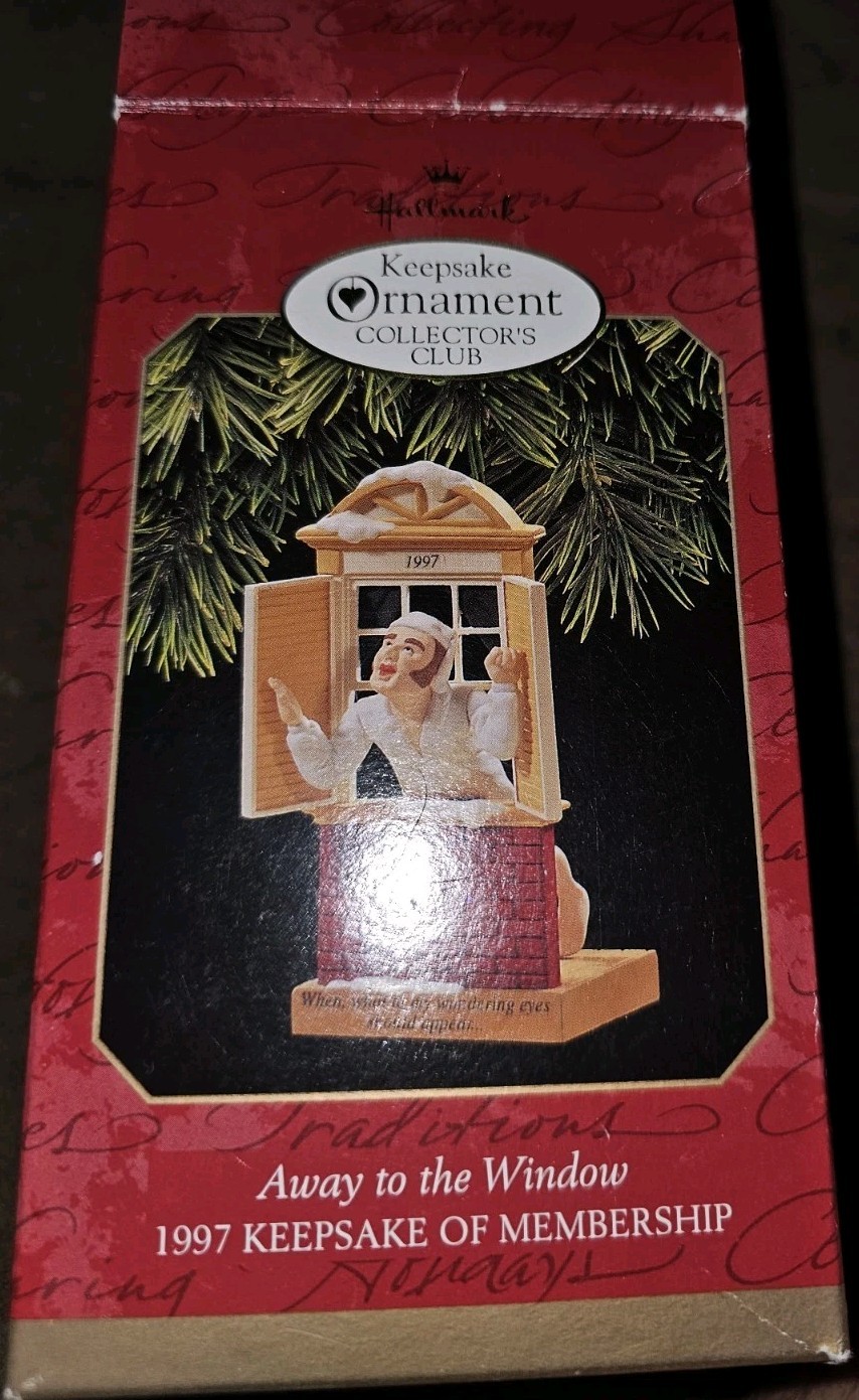 1997 Hallmark Keepsake Ornament Away to the Window The Night Before Christmas