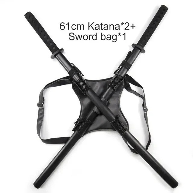 Marvel Deadpool Katana 2 Swords Plus One Bag 61cm Belt Cosplay Costume X-Men