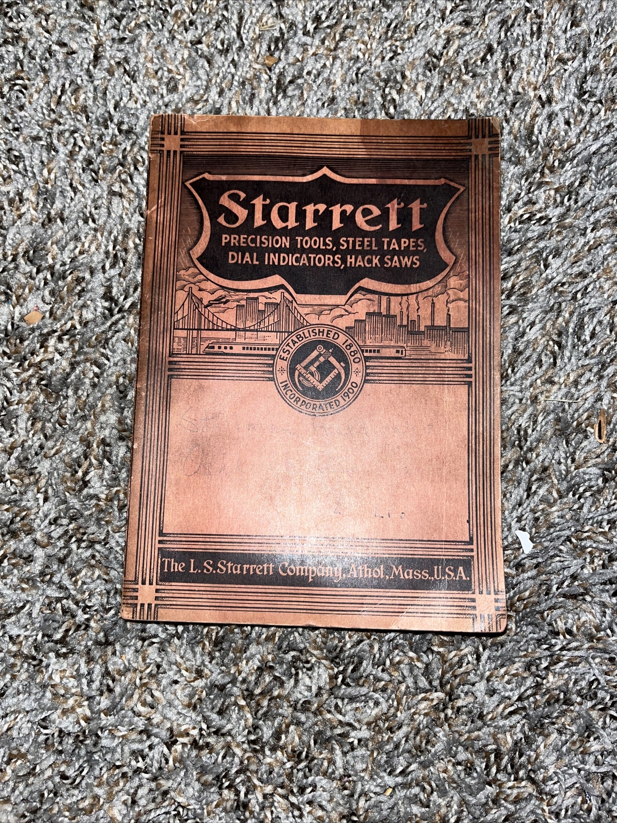 1938• STARRETT PRECISION TOOL CATALOG No. 26 MACHINISTS TOOLS GAGES CALIPERS etc