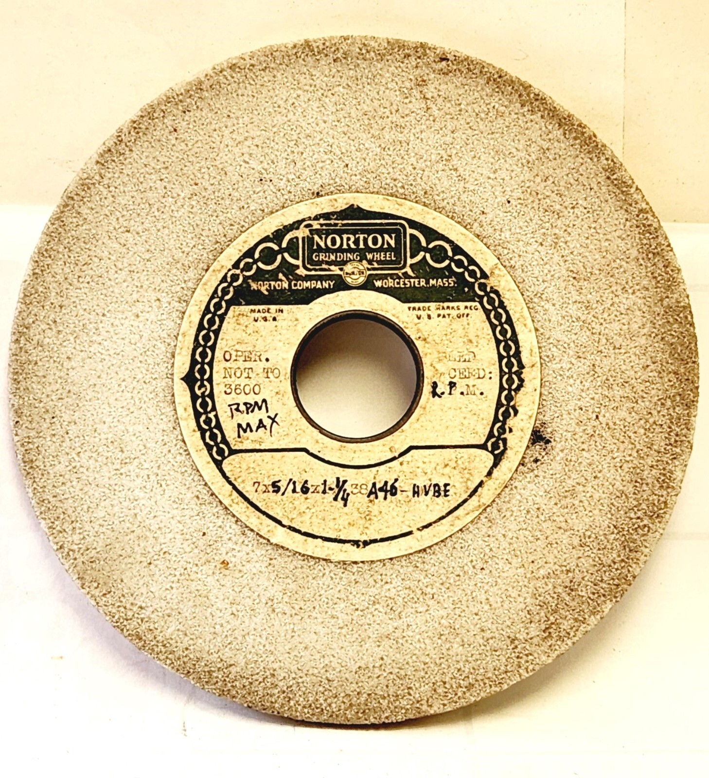 NORTON 38A46-HVBE WHITE 7\
