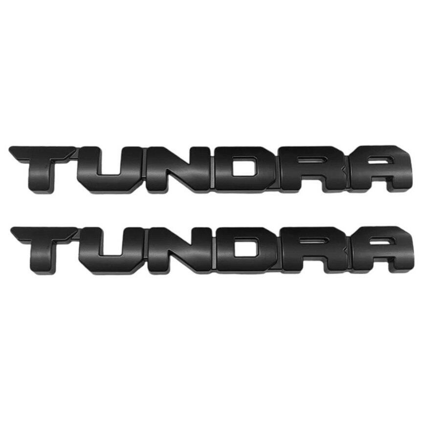 2014-2024 Toyota Tundra Matte Blackout Emblem Overlay Kit SR5 4pcs Set