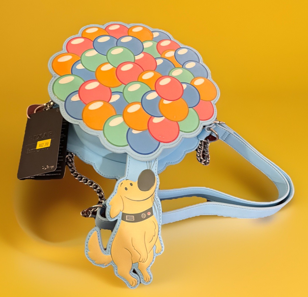 NWT Loungefly Hard Tag Disney  “Up” Crossbody 15” Total Pixar Great Gift Balloon