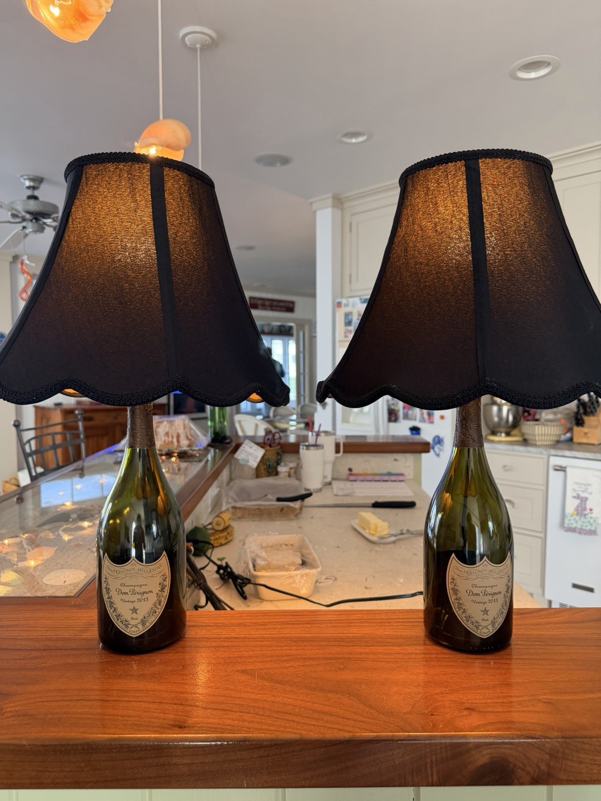 Dom Perignon Lamps - Matching Years 2013 Vintage