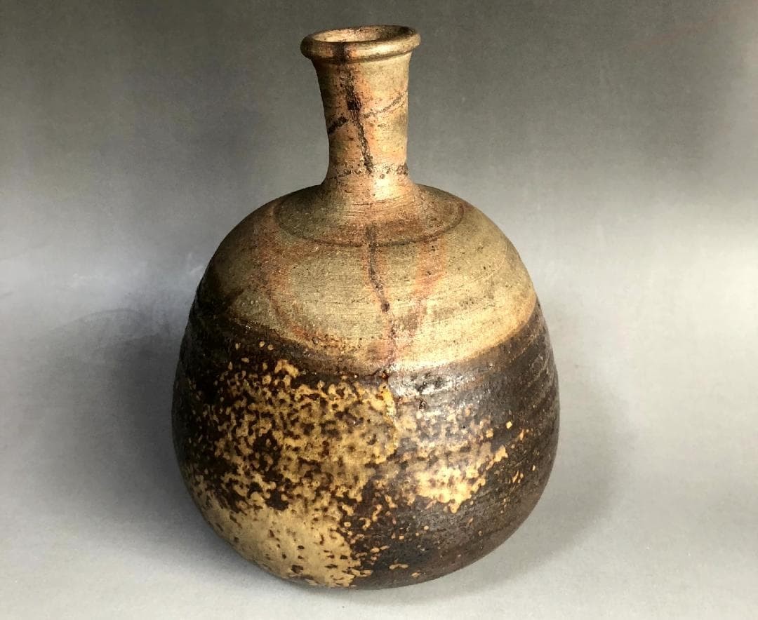 Tokkuri Vase Ancient Art Bizen Edo Period Kiln Variable Scorch Sesame Seal Kabur
