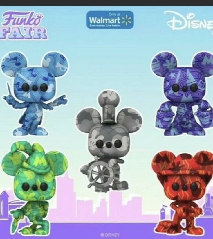 Funko Pop Art Series Mickey (18 - 22) - Walmart  Exclusive 5-Set (Hard Case)