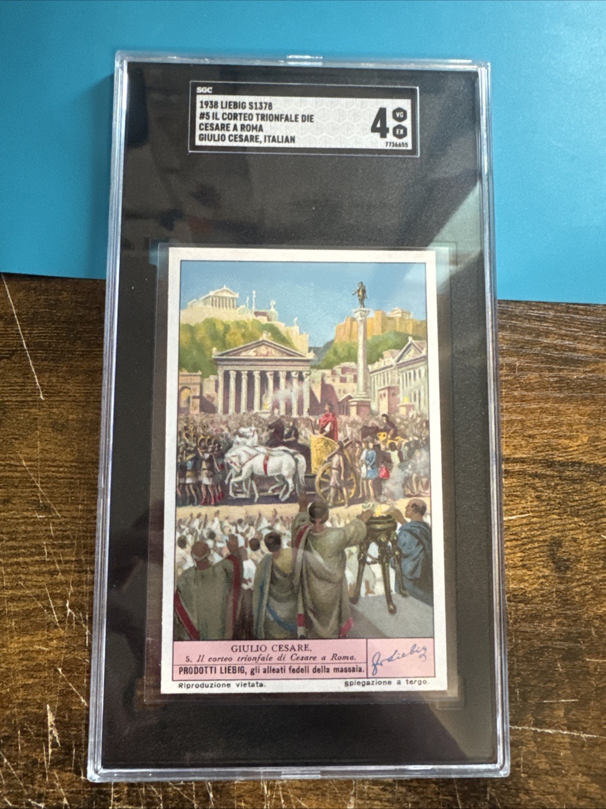 1938 Liebig S1378 Julius Cesear #5 SGC 4 Procession Of Caesar 1938 Liebig S1378 Julius Cesear #5 SGC 4 Procession Of Caesar