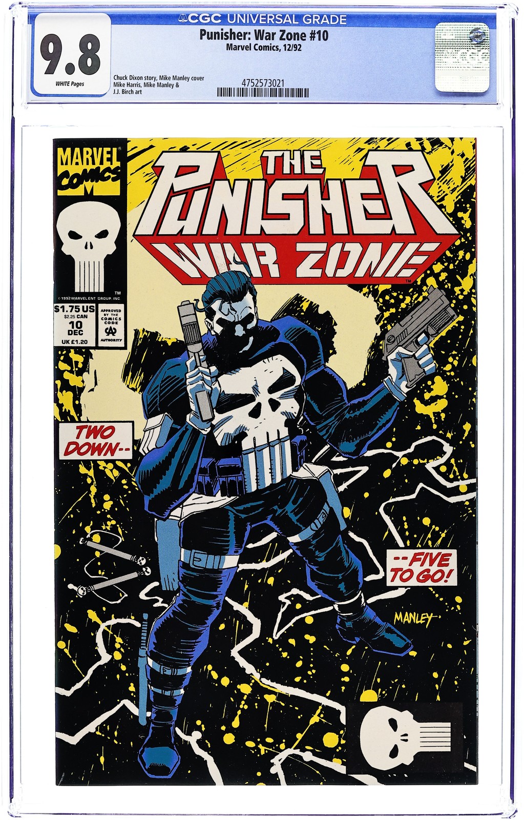 Punisher War Zone #10 CGC 9.8 1992 4752573021