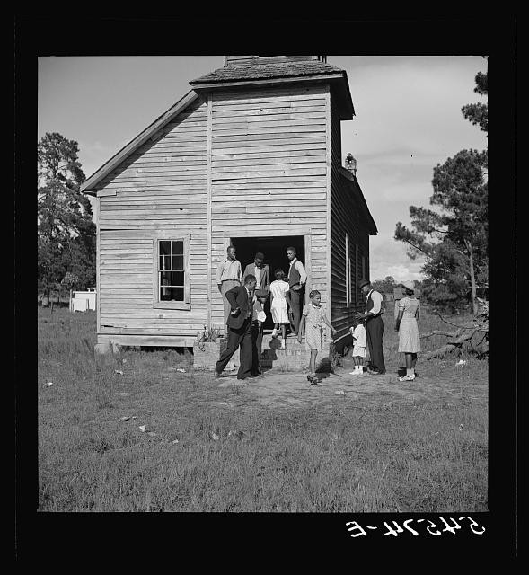 Photo:Natchitoches Louisiana 1940 Family at Rural Church
