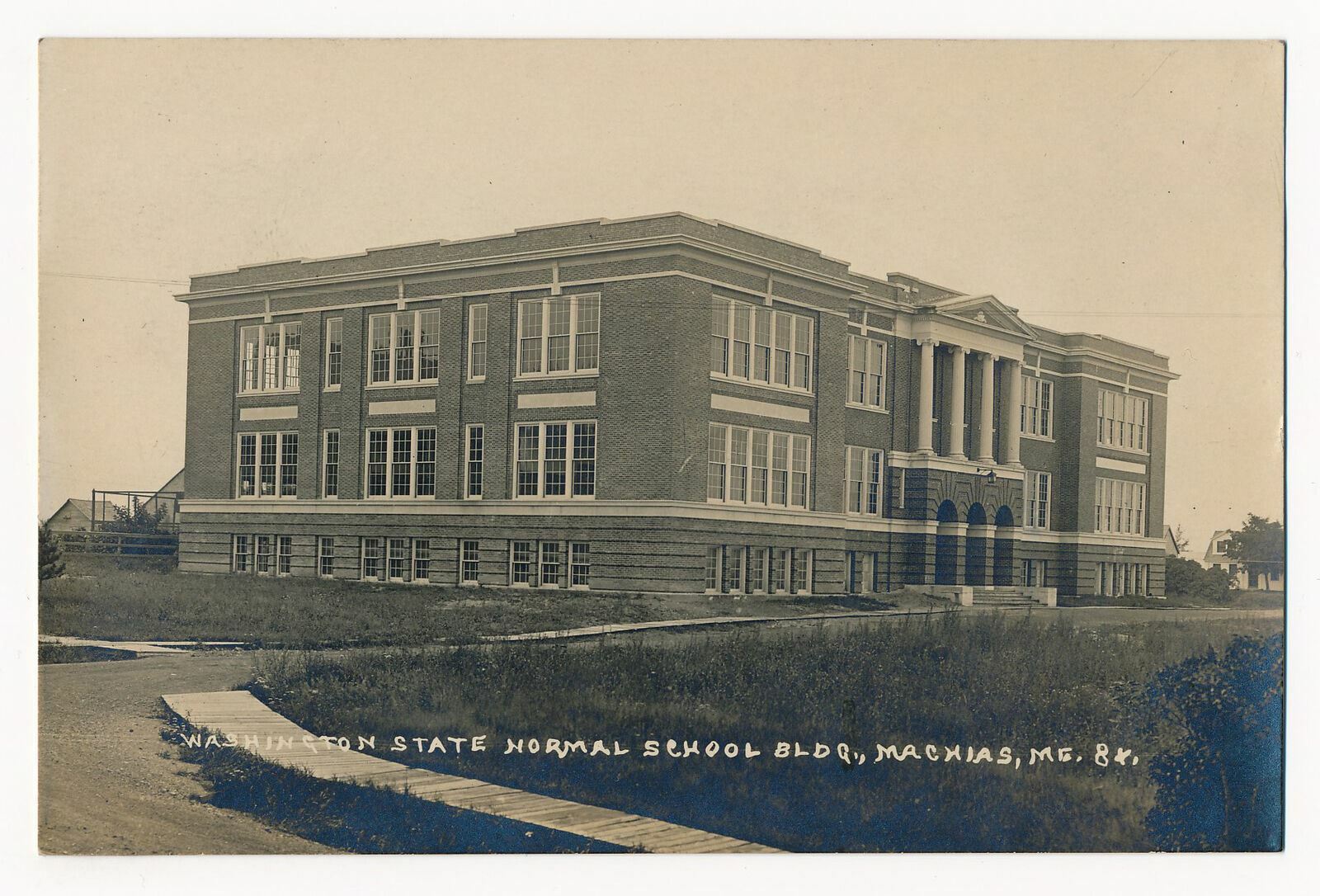 Washington State Normal School, Machias, Maine RPPC