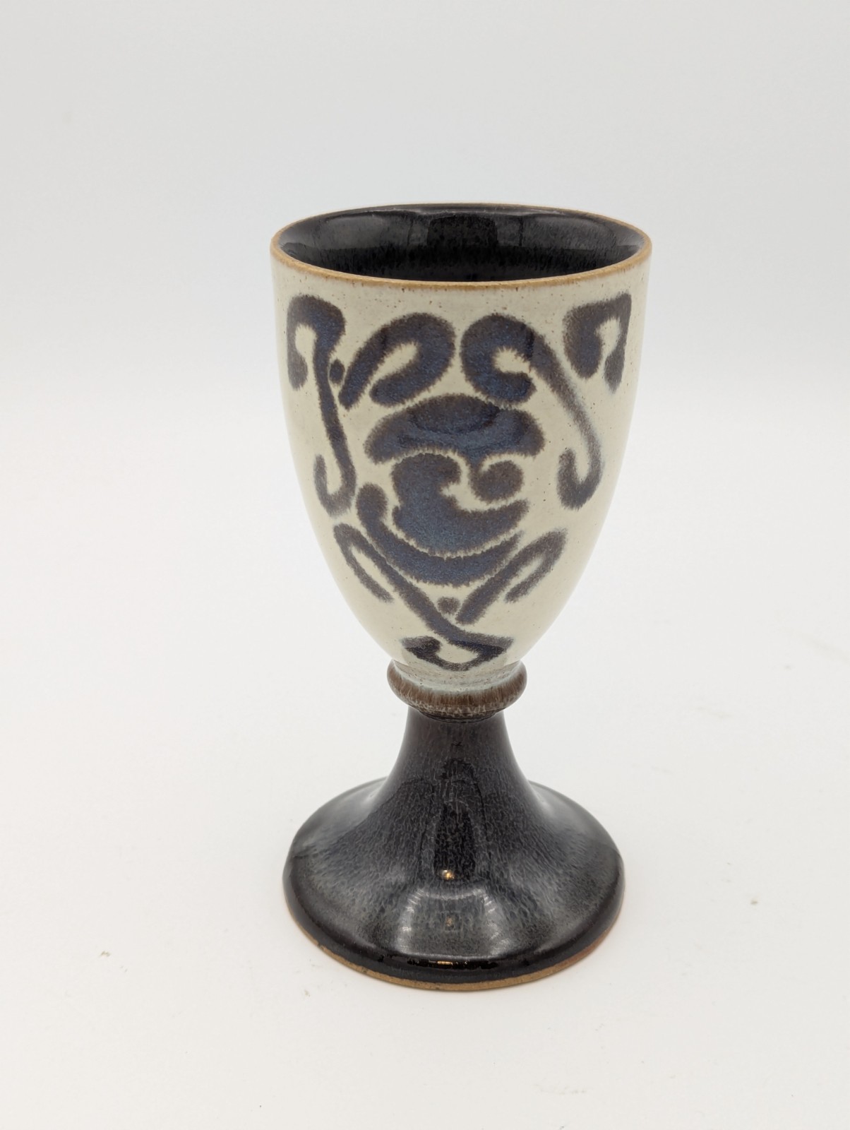 Laugharne Pottery Wine Goblet Wales CADW Welsh Historic Monuments
