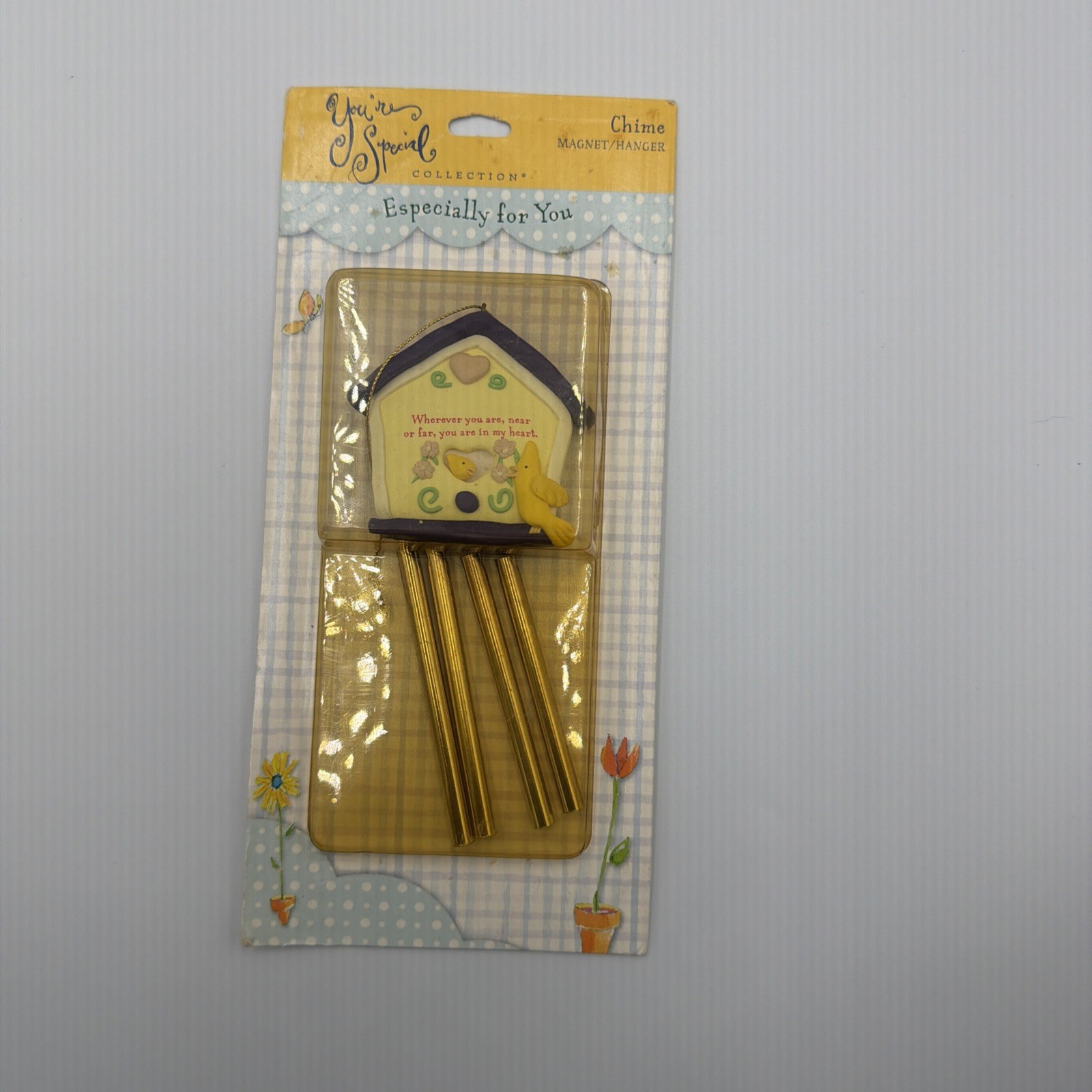 Vintage You're Special Collection Birdhouse Magnet Wind Chime New Sealed