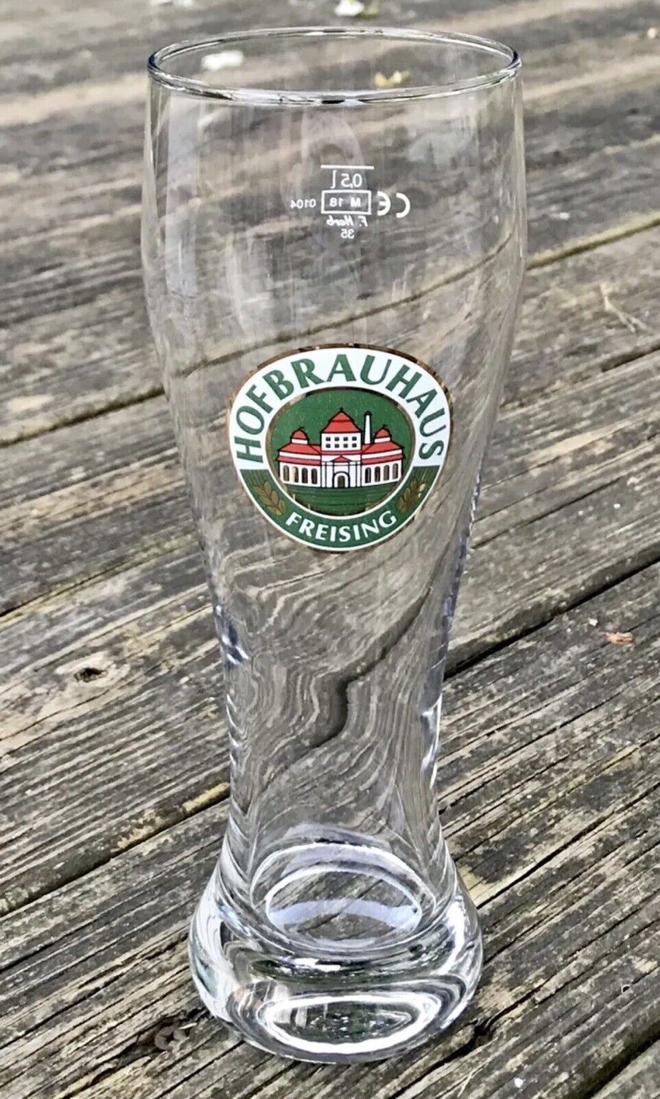 HOFBRAUHAUS FREISING 0.5L Tall F. Herb Beer Glass (22 oz.)
