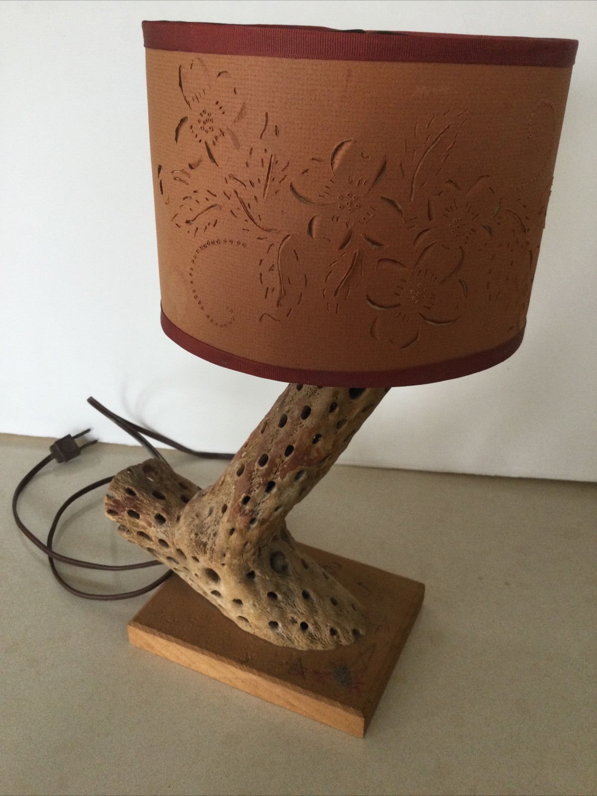 Vintage Cholla Cactus Lamp.