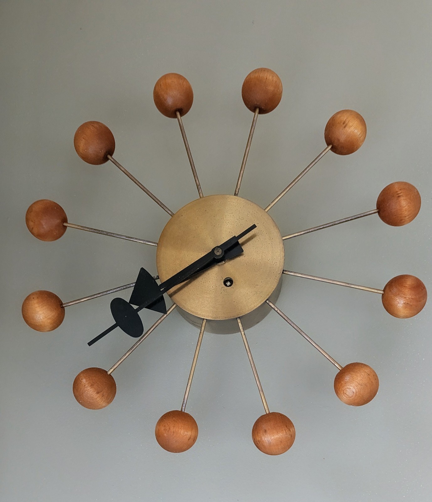 Rare Vintage 1950s George Nelson For Herman Miller Original Ball Clock Key-Wind