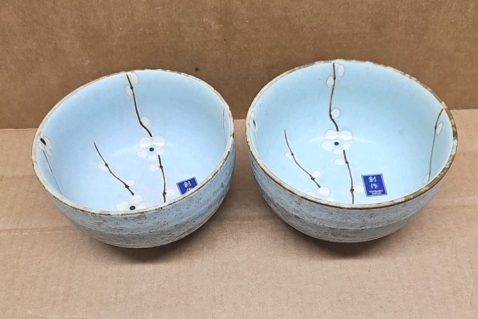 Lot of 2 Kafuh Sousaku Cherry Blossom Blue 5\