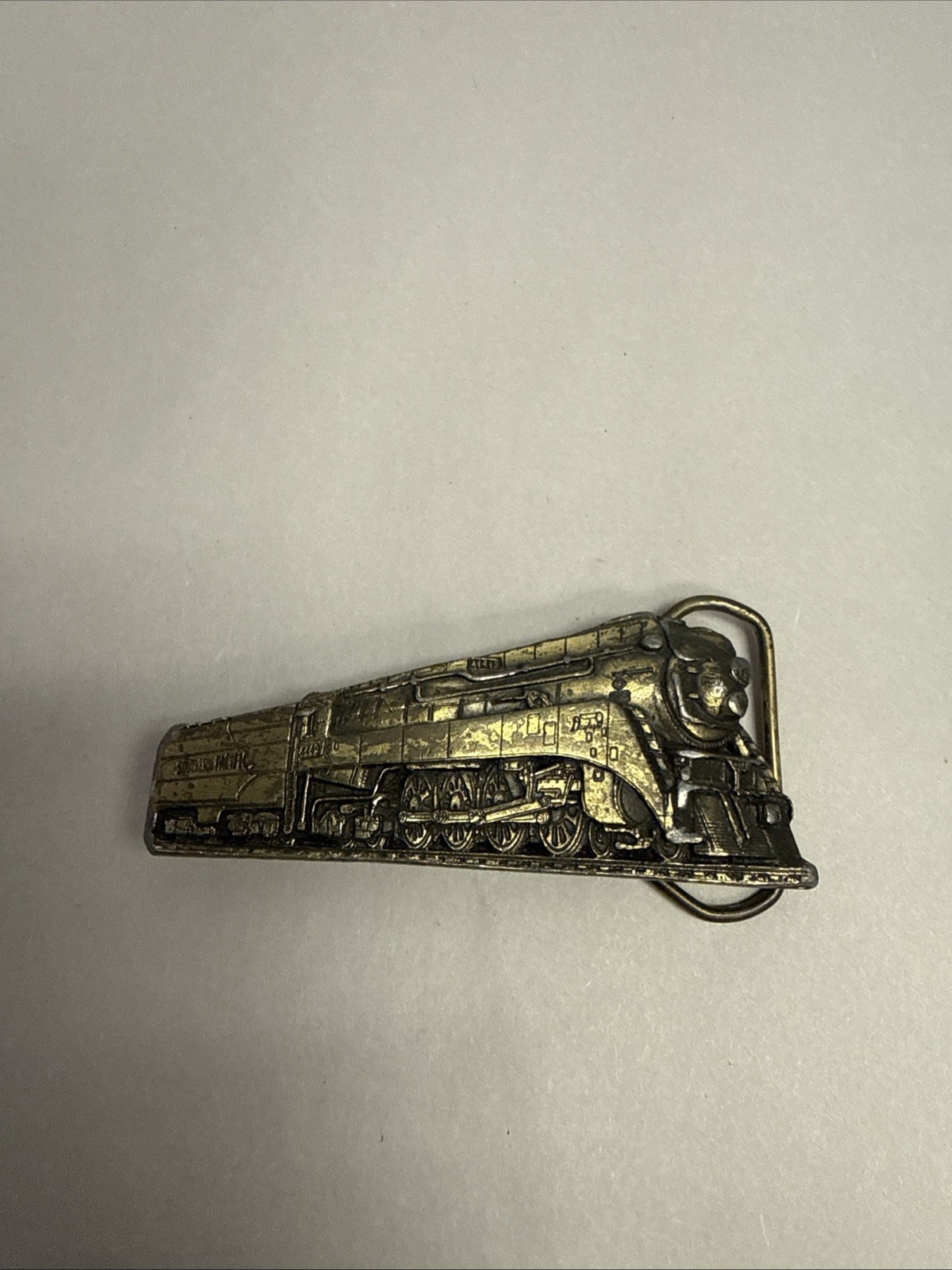 Vintage Southern Pacific GS-4 Daylight 4449 Steam Locomotive Belt Buckle