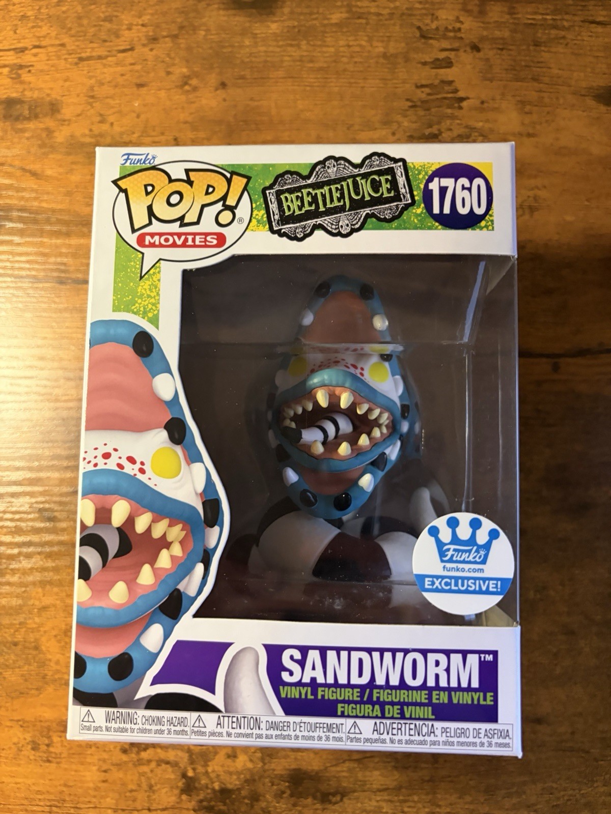 Funko Pop Vinyl Figure Beetlejuice Sandworm Funko (Exclusive) #1760