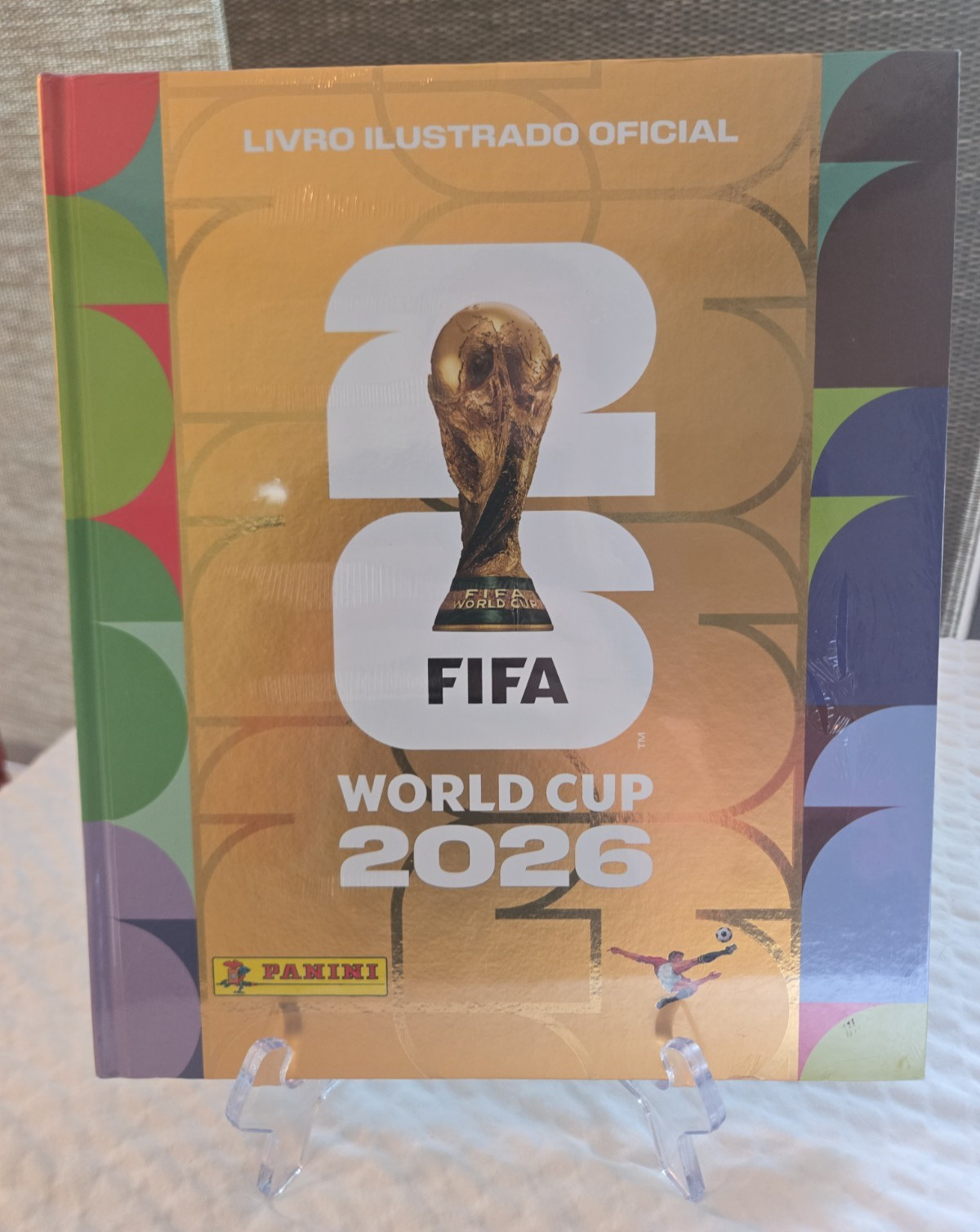 Panini FIFA World Cup 2026 Brazil Gold Hardcover Album LATAM, New, Sealed