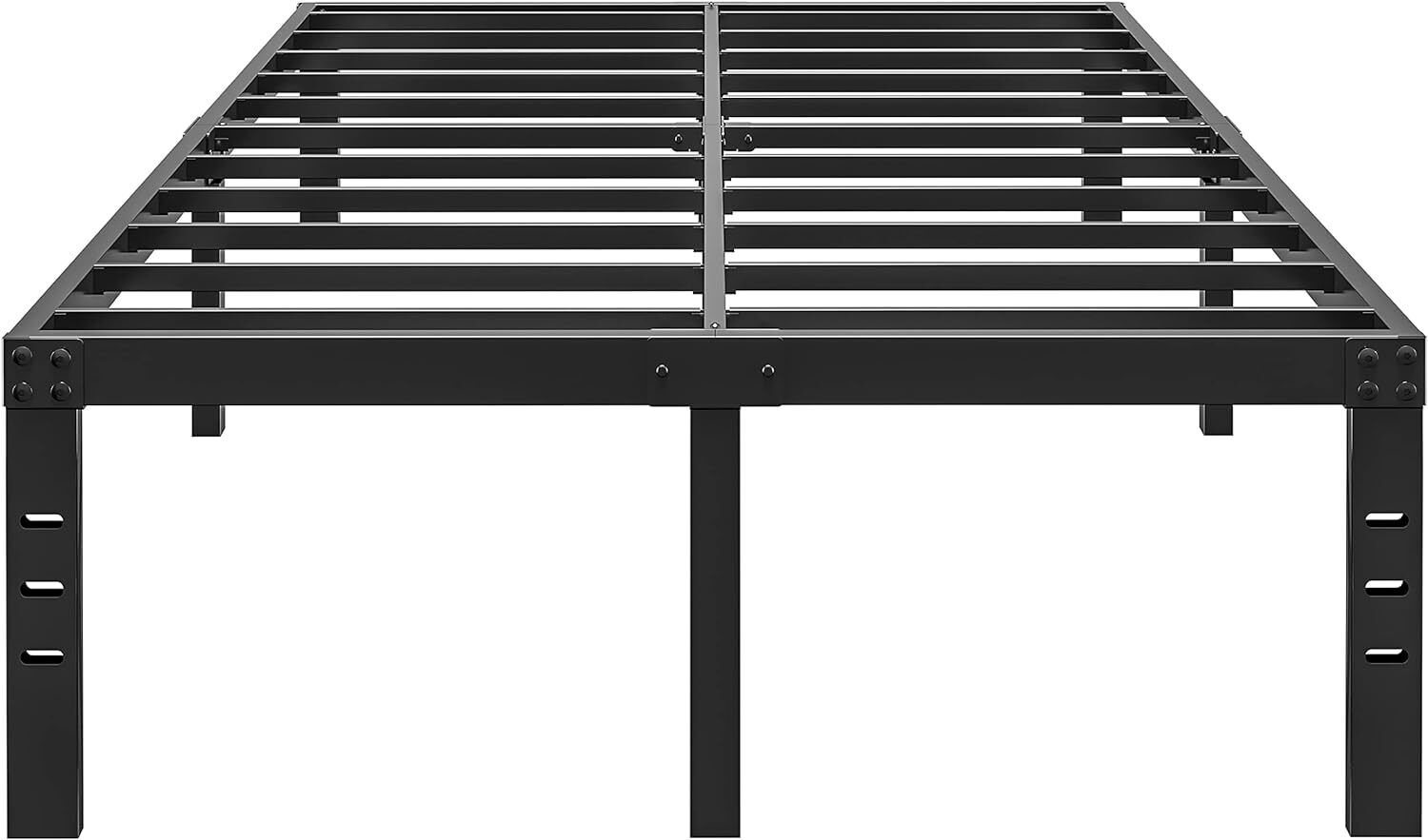 18 Inch Metal Platform Bed Frame Size/Reinforced Steel Slats Support
