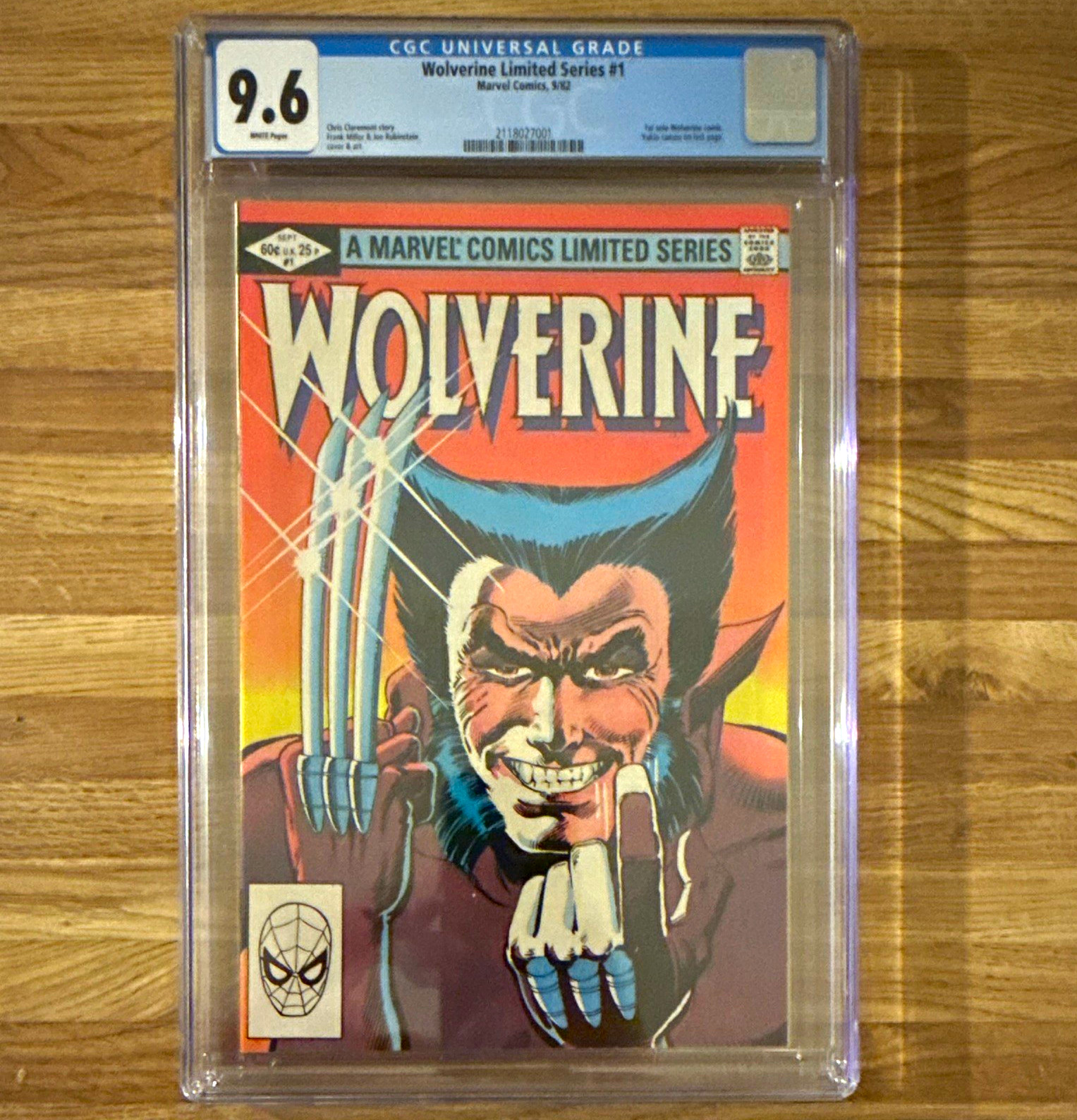 Marvel Comics Wolverine Limited Series #1 (1982) CGC 9.6 First Appearance