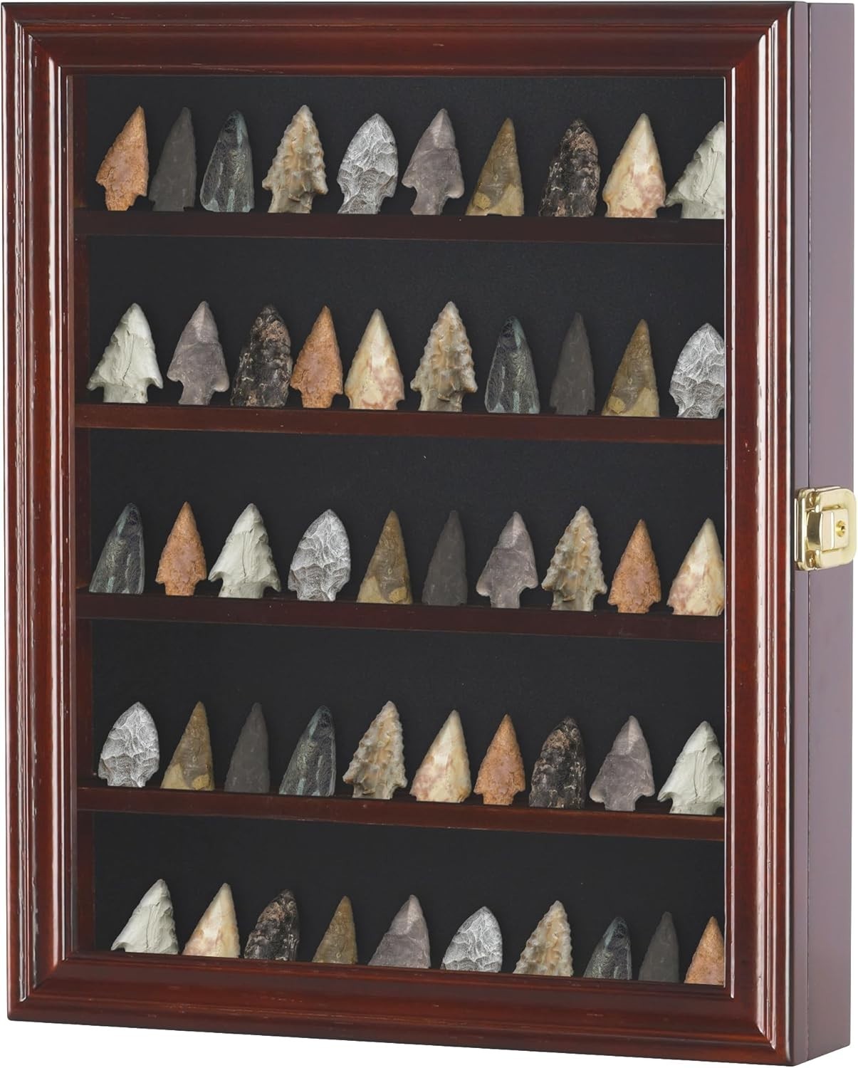 Arrowhead Display Case Native American Shadow Box Wall Mount Cabinet with UV Pro Arrowhead Display Case Native American Shadow Box Wall Mount Cabinet with UV Pro