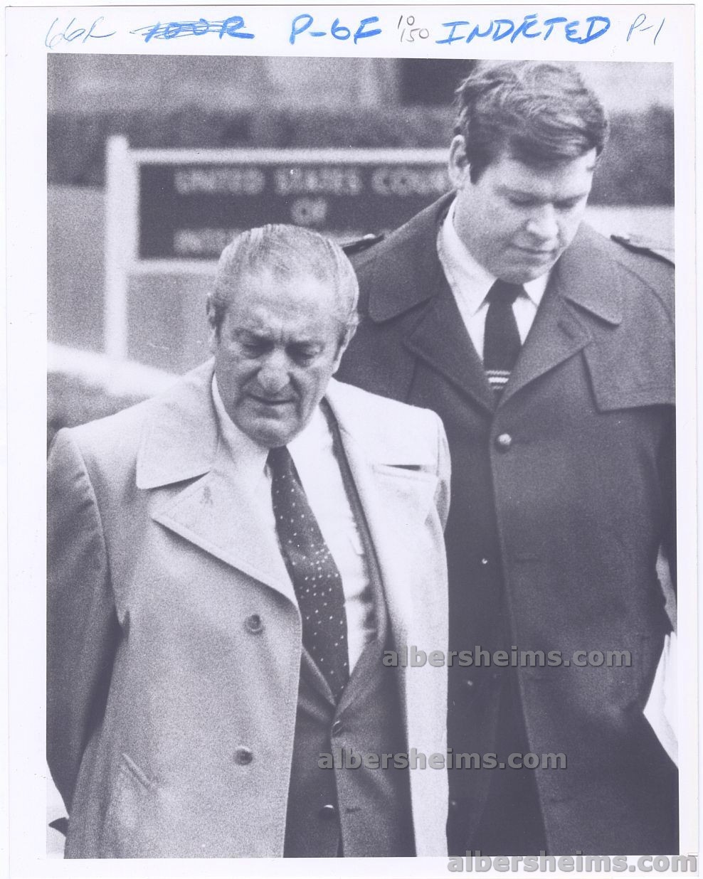1984 Big Paul Castellano Mafia Mob Boss Taken into Custody by FBI Original Photo