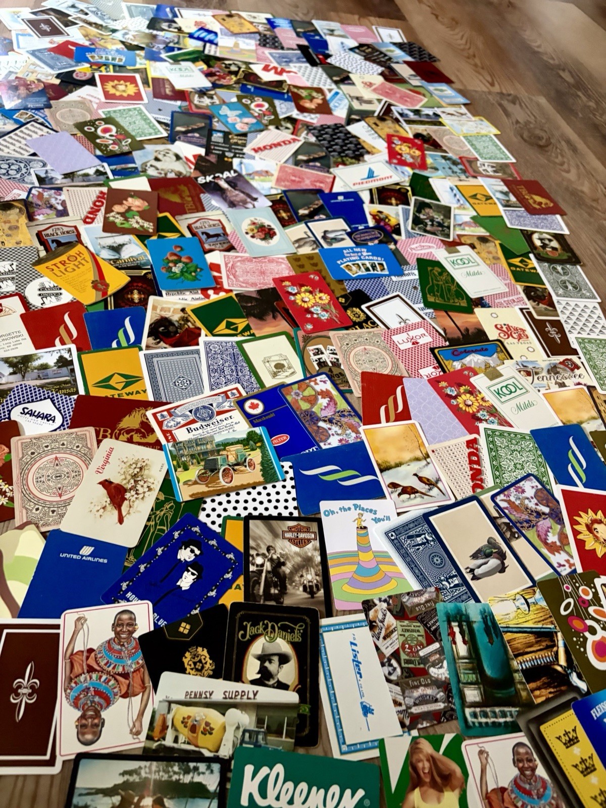 100 Vintage Single Swap Playing Cards