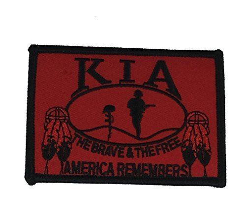 NATIVE KIA AMERICA REMEMBERS PATCH KILLED IN ACTION INDIAN INDIGENOUS FEATHERS