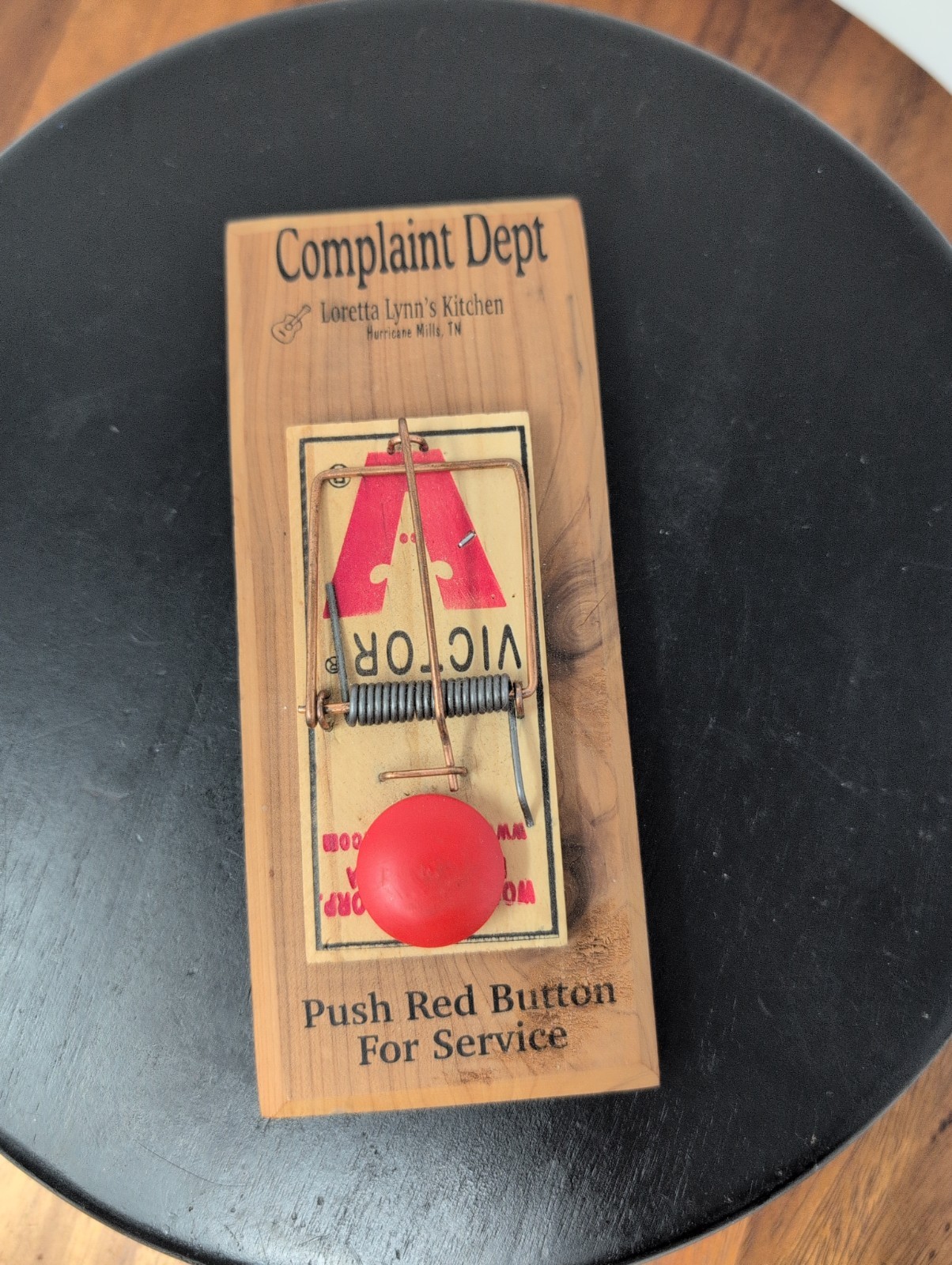 Vintage Loretta Lynn\'s Kitchen Souvenir Complaint Department Mouse Trap Gag Gift