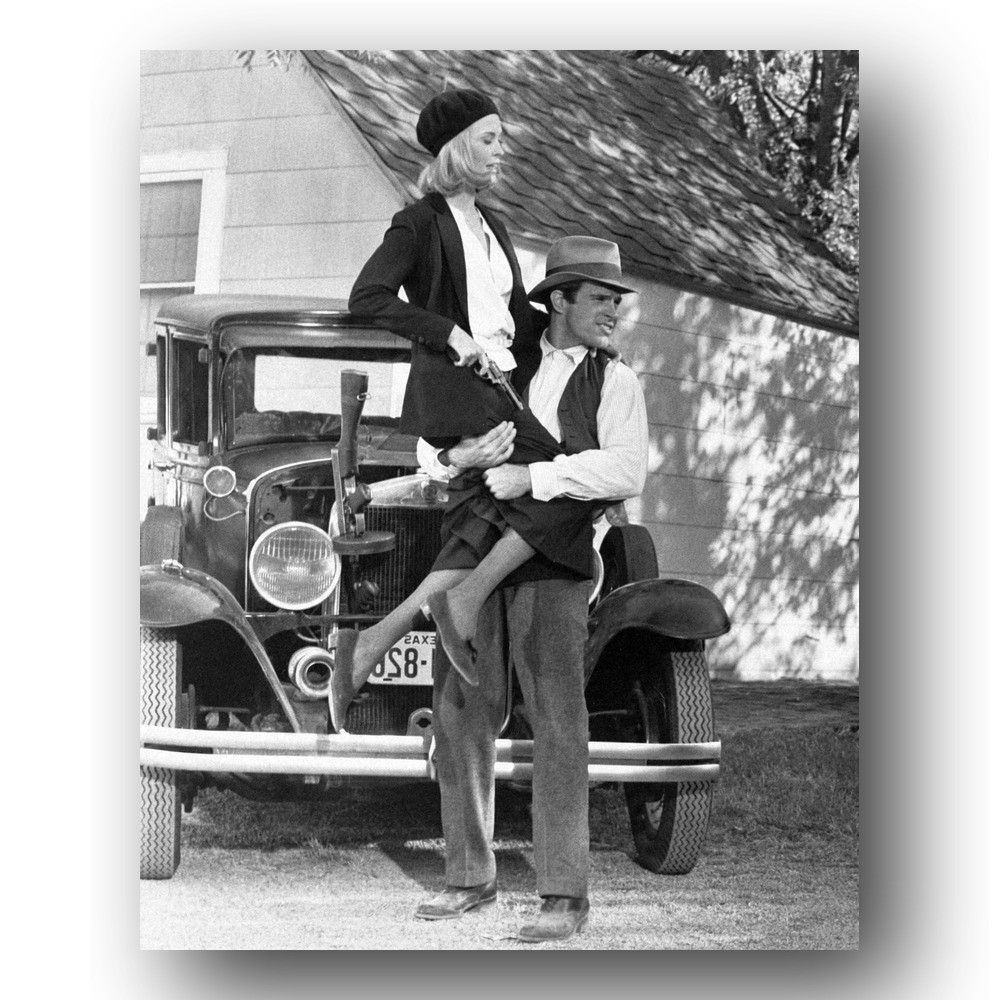 Faye Dunaway, Warren Beatty Photo 8x10 Bonnie And Clyde 1967 Film Movie Still