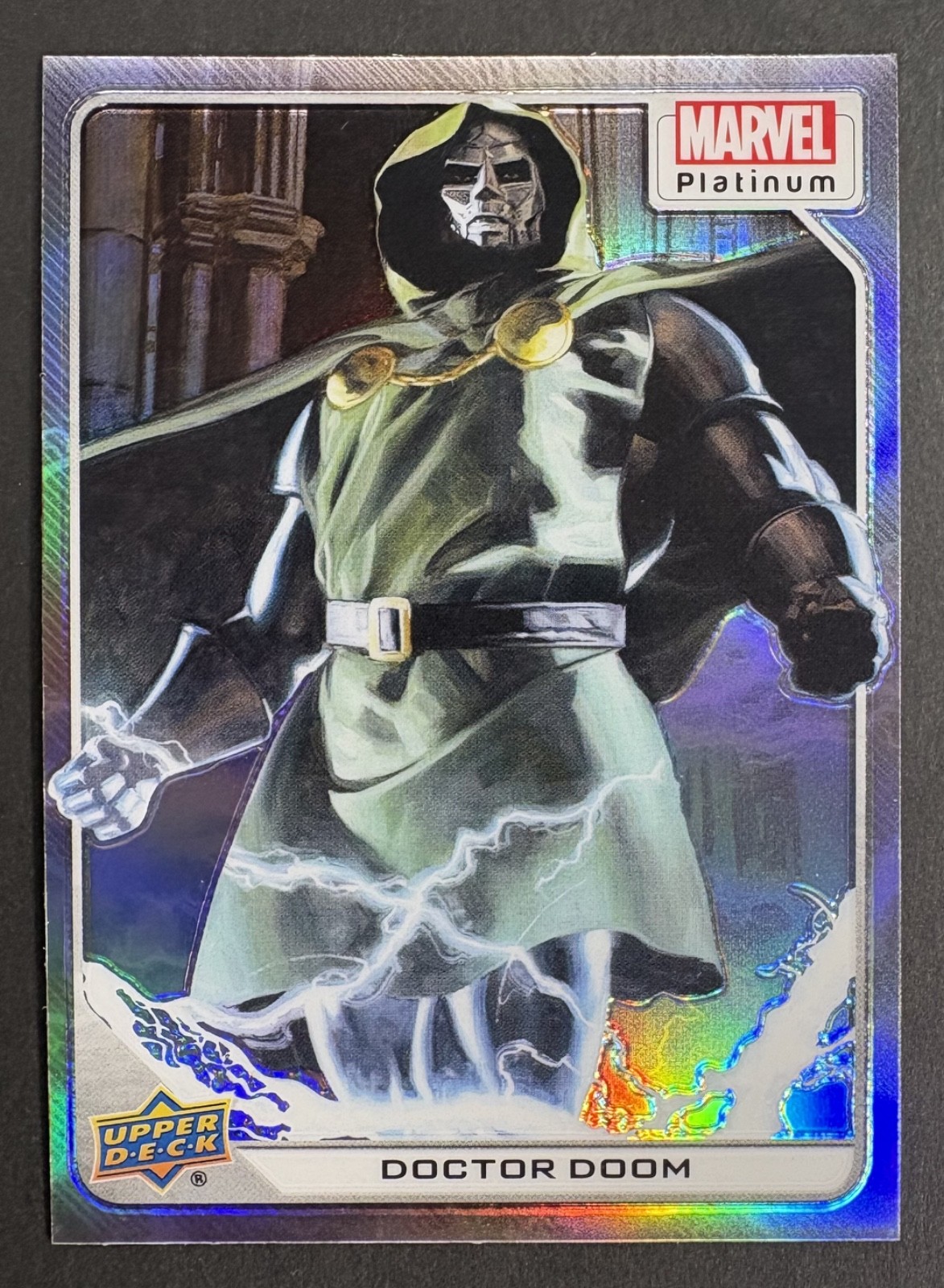 2022 DOCTOR DOOM Upper Deck Marvel Platinum Rainbow Refractor Card #11