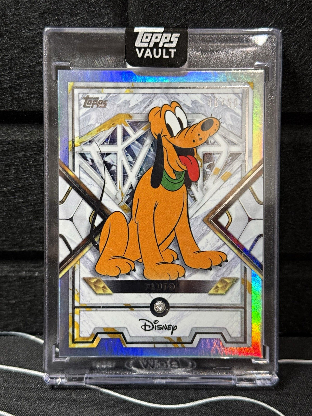2026 Topps Disney Vault Pluto Diamond Relic /50 DD-6 Mickey & Friends