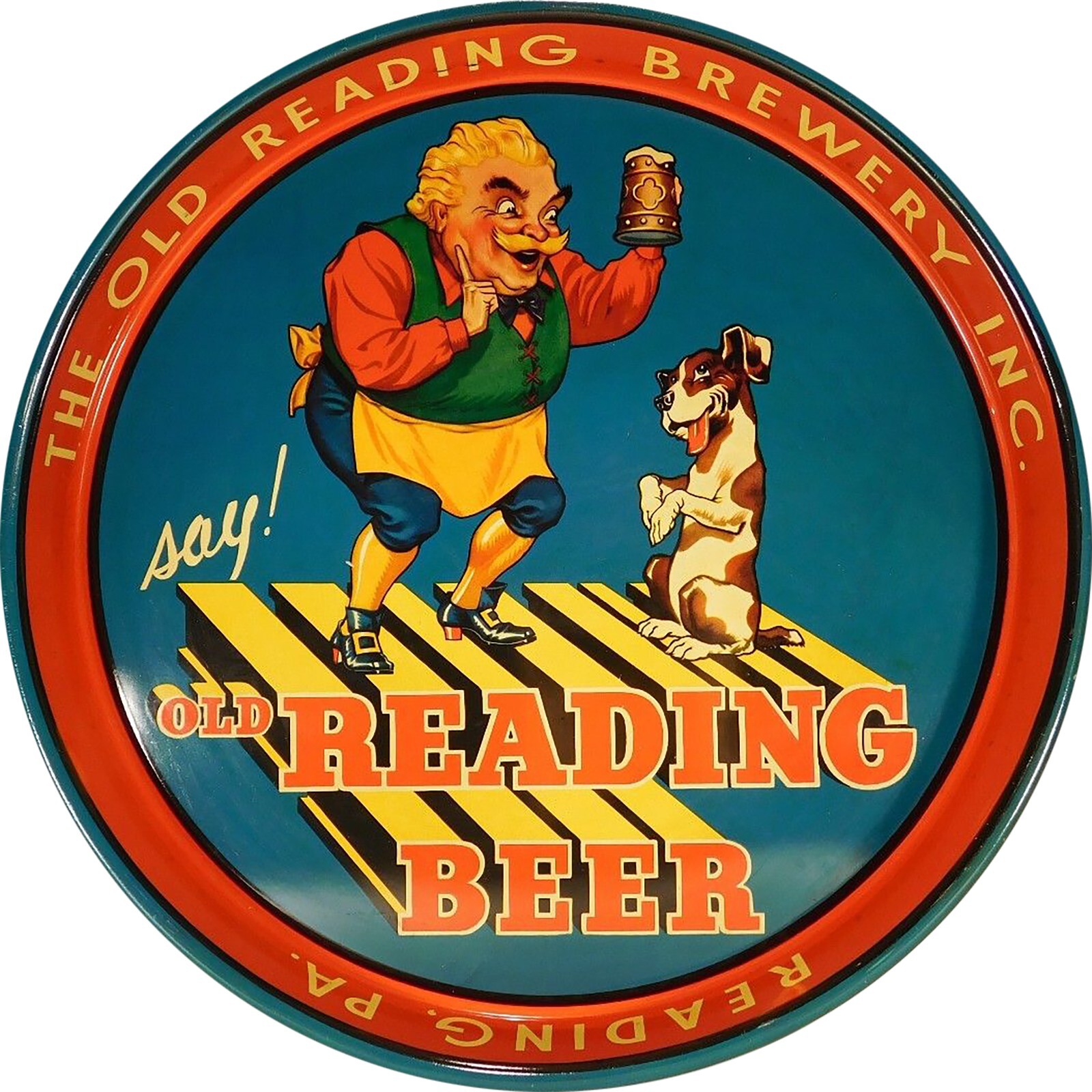 Vintage Old Reading Beer Ale Reproduction Metal Sign Vintage Old Reading Beer Ale Reproduction Metal Sign