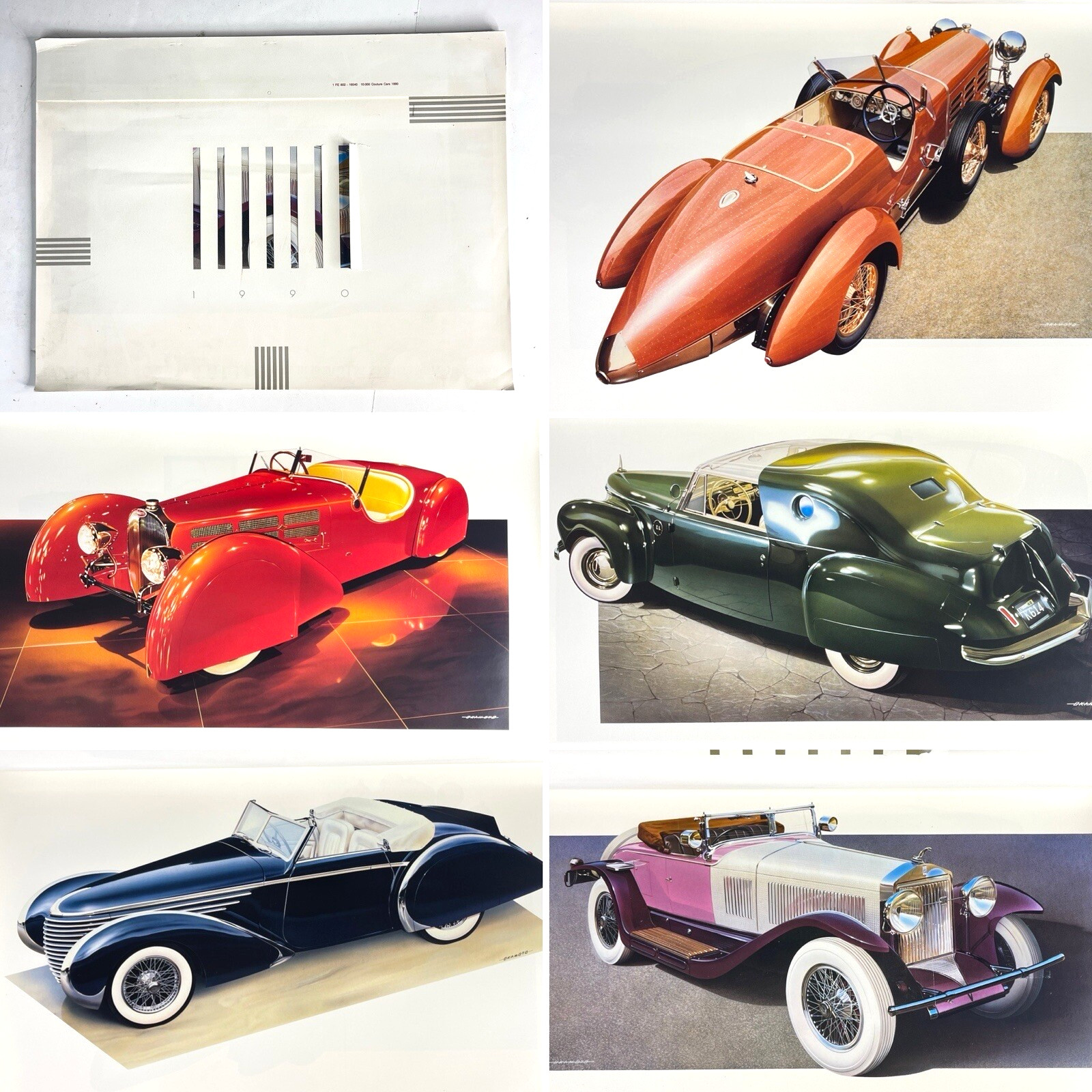 Behring Auto Museum Couture Cars 1990 Calendar Custom OAAK Okamoto Art Prints
