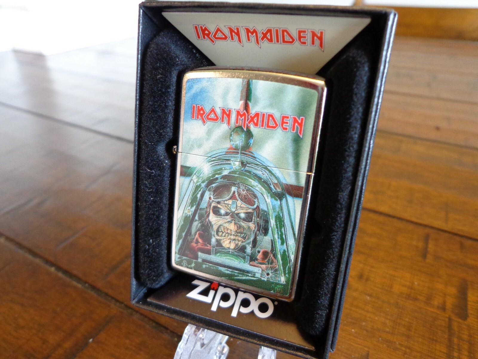 IRON MAIDEN ACES HIGH ZIPPO LIGHTER MINT IN BOX IRON MAIDEN ACES HIGH ZIPPO LIGHTER MINT IN BOX