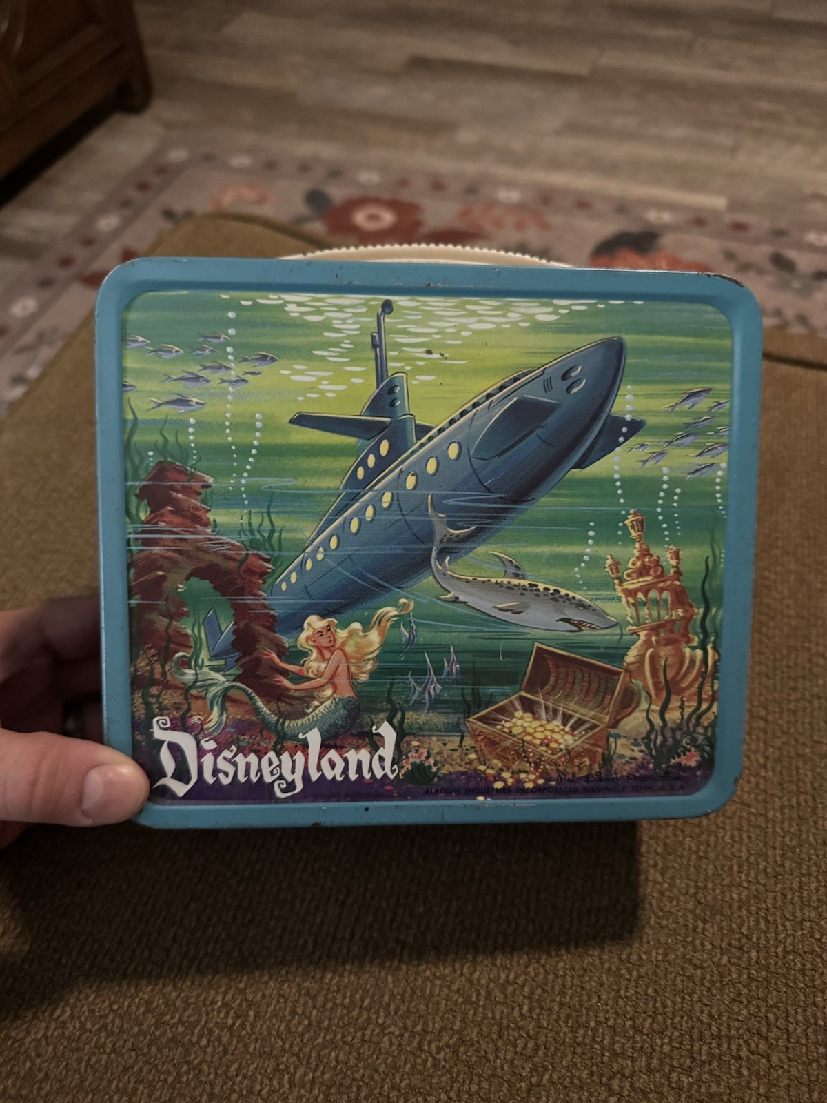 Rare Disneyland 1959 Monorail Metal Lunchbox No Thermos C8.5+ Vintage