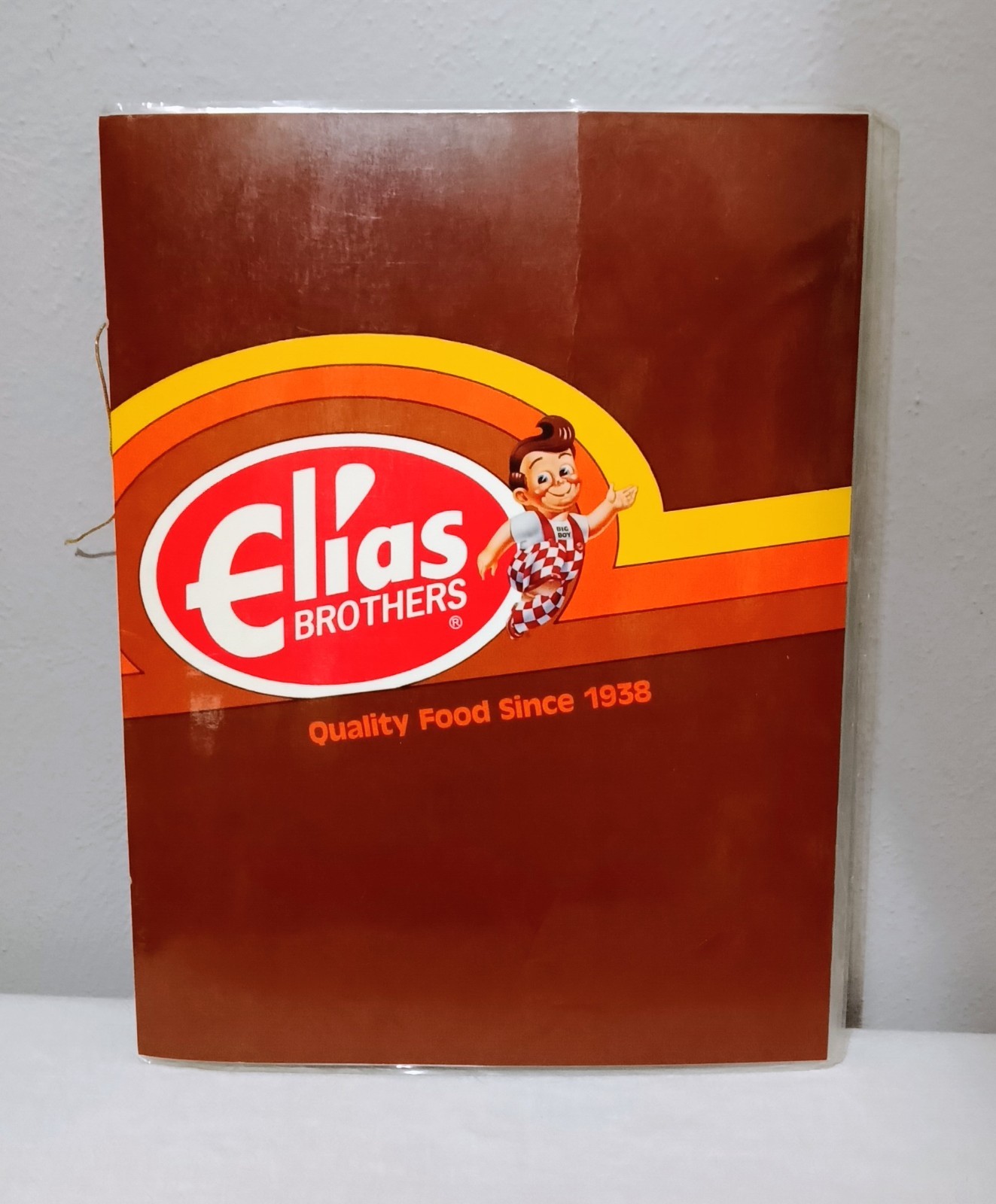 VINTAGE ELIAS BROTHERS BIG BOY RESTAURANT MENU MISSING THE INSIDE PAGES