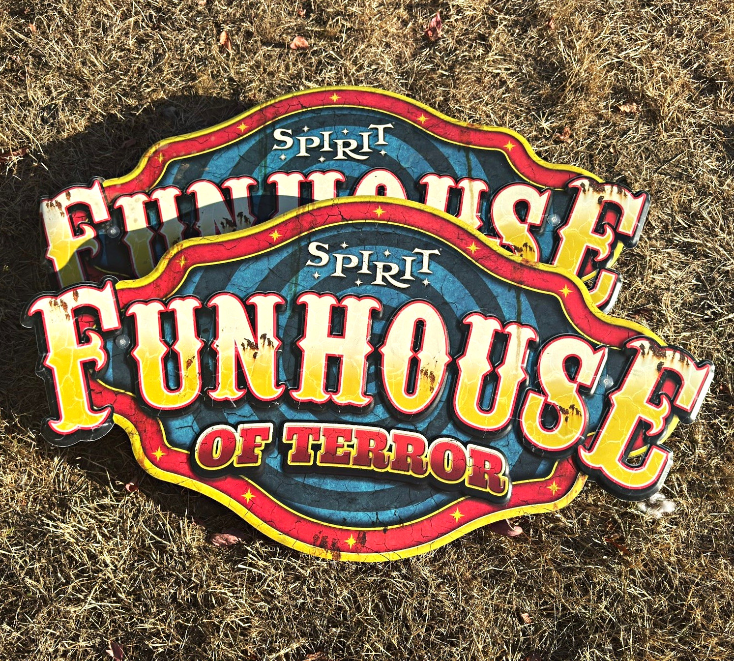 Funhouse Circus Vintage Painted Metal Wall Sign, Indoor/Outdoor
