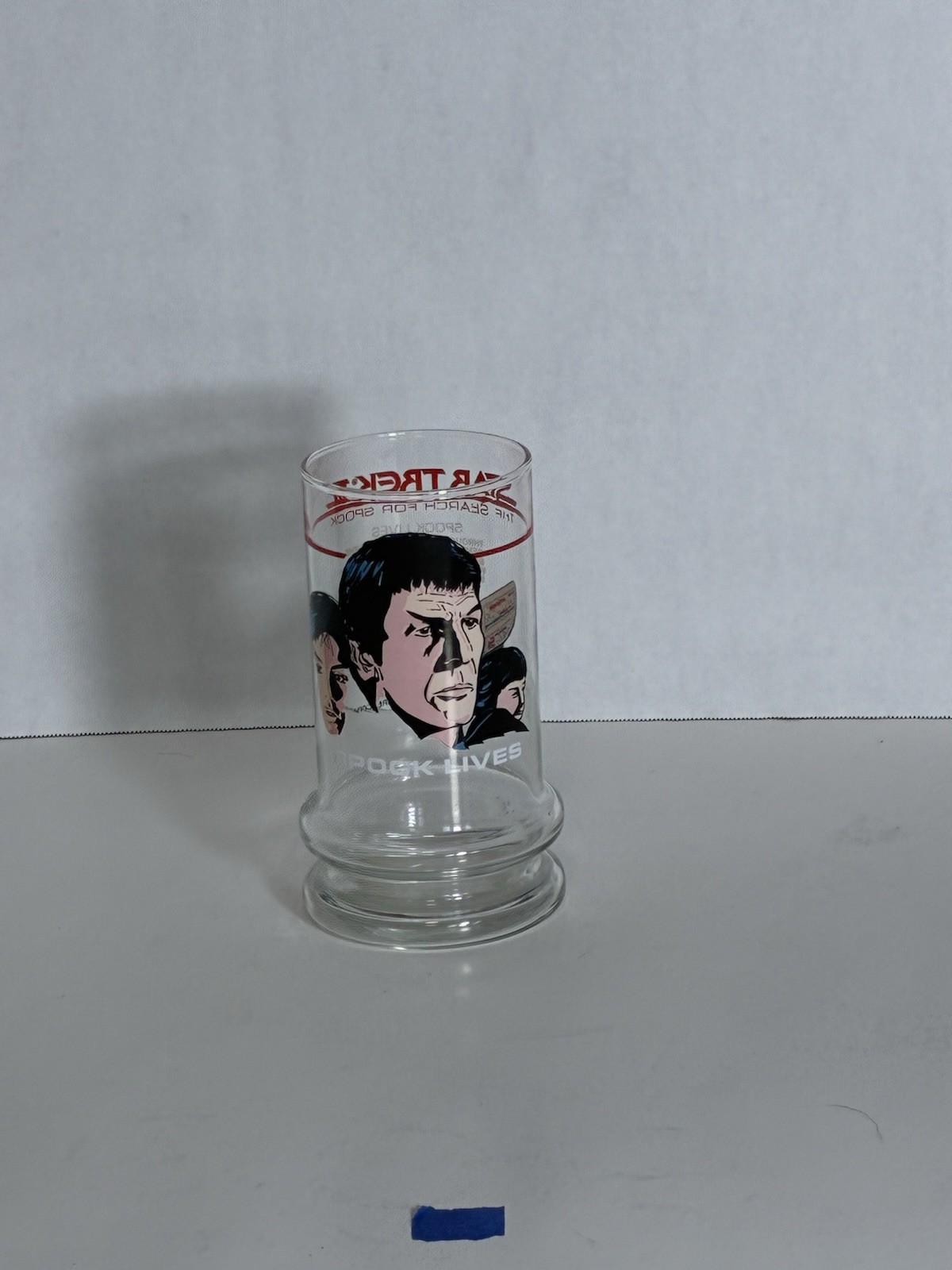 Star Trek III “The Search For Spock” Vintage 1984 Taco Bell GLASS Spock Lives
