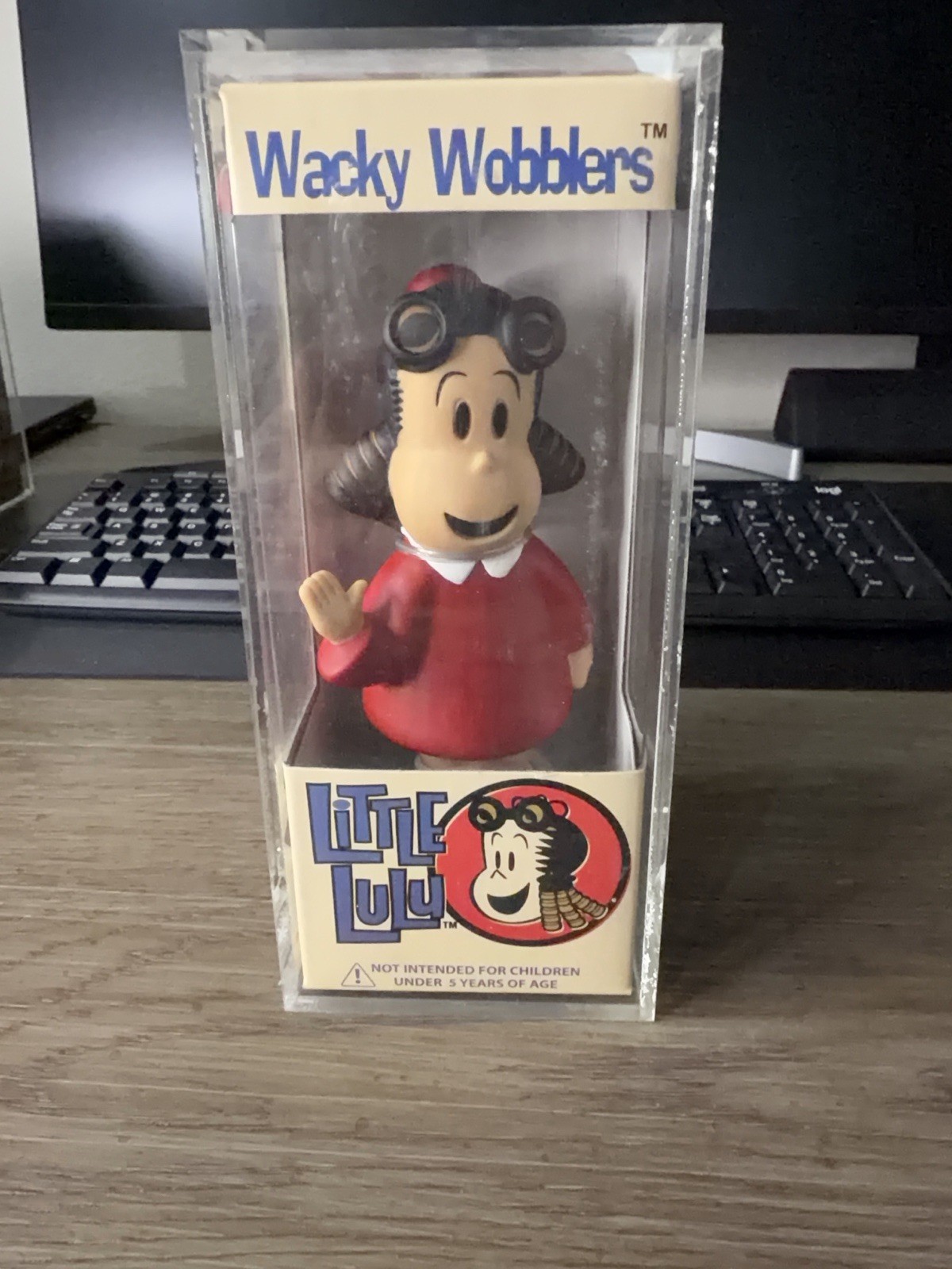 Vintage 2001 Funko Wacky Wobbler Little Lulu Bobblehead New In Box w/ Case 🔥 Vintage 2001 Funko Wacky Wobbler Little Lulu Bobblehead New In Box w/ Case 🔥