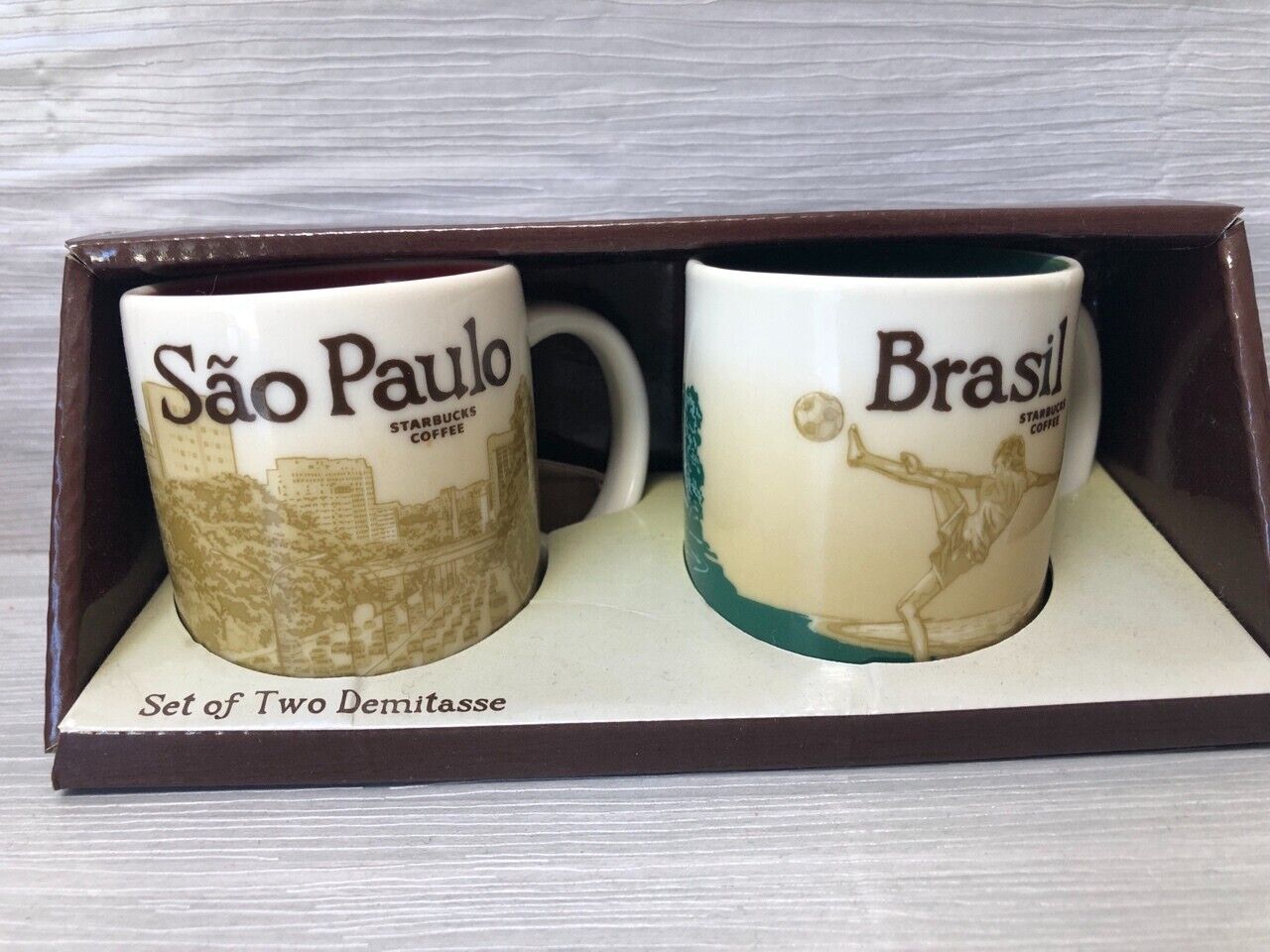 Brasil Sao paulo Starbucks coffee MINI Mug Global Icon City 3oz ORNAMENT Brazil