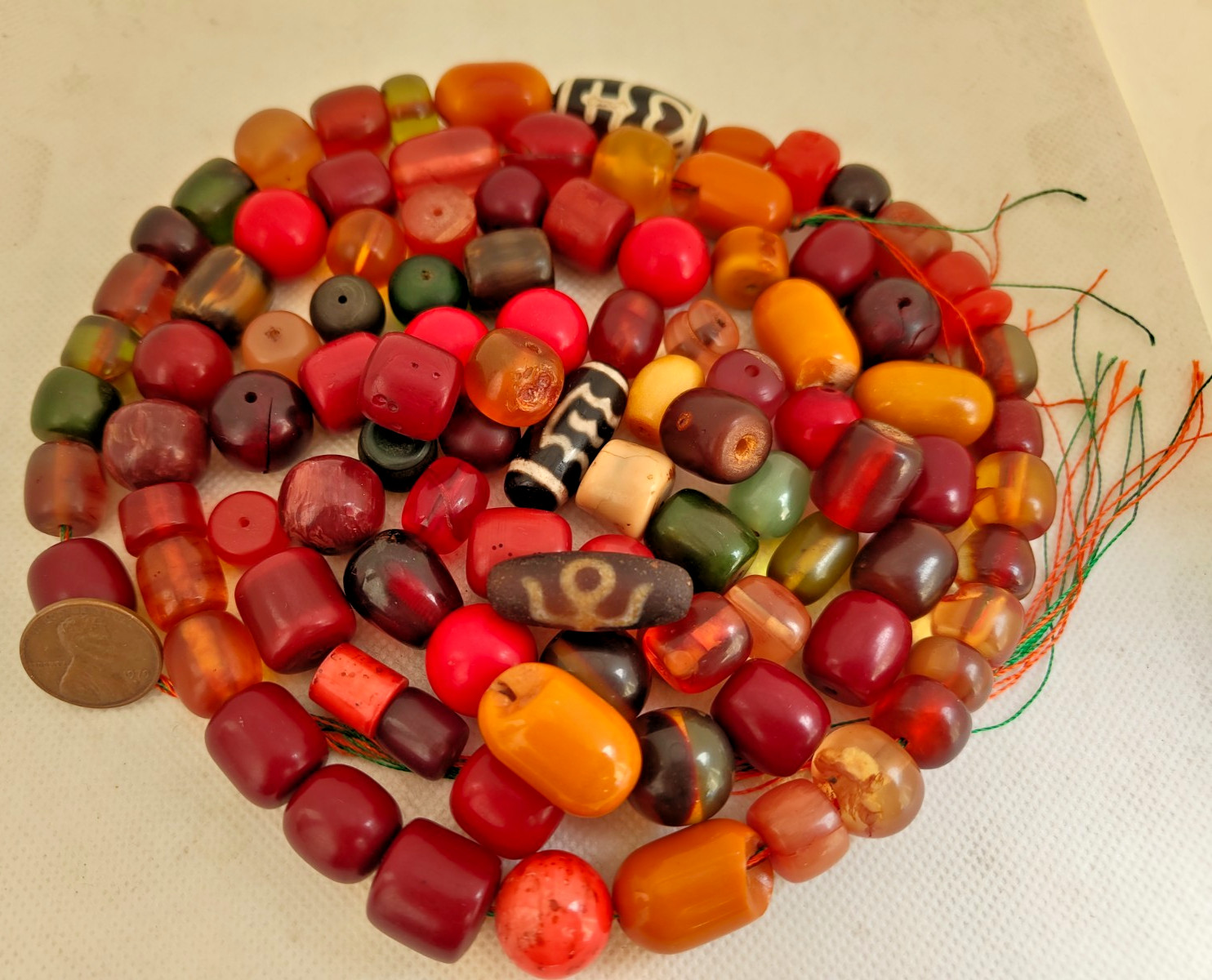 amber beads vintage butterscotch amber Baltic beads 231gram 101 beads old