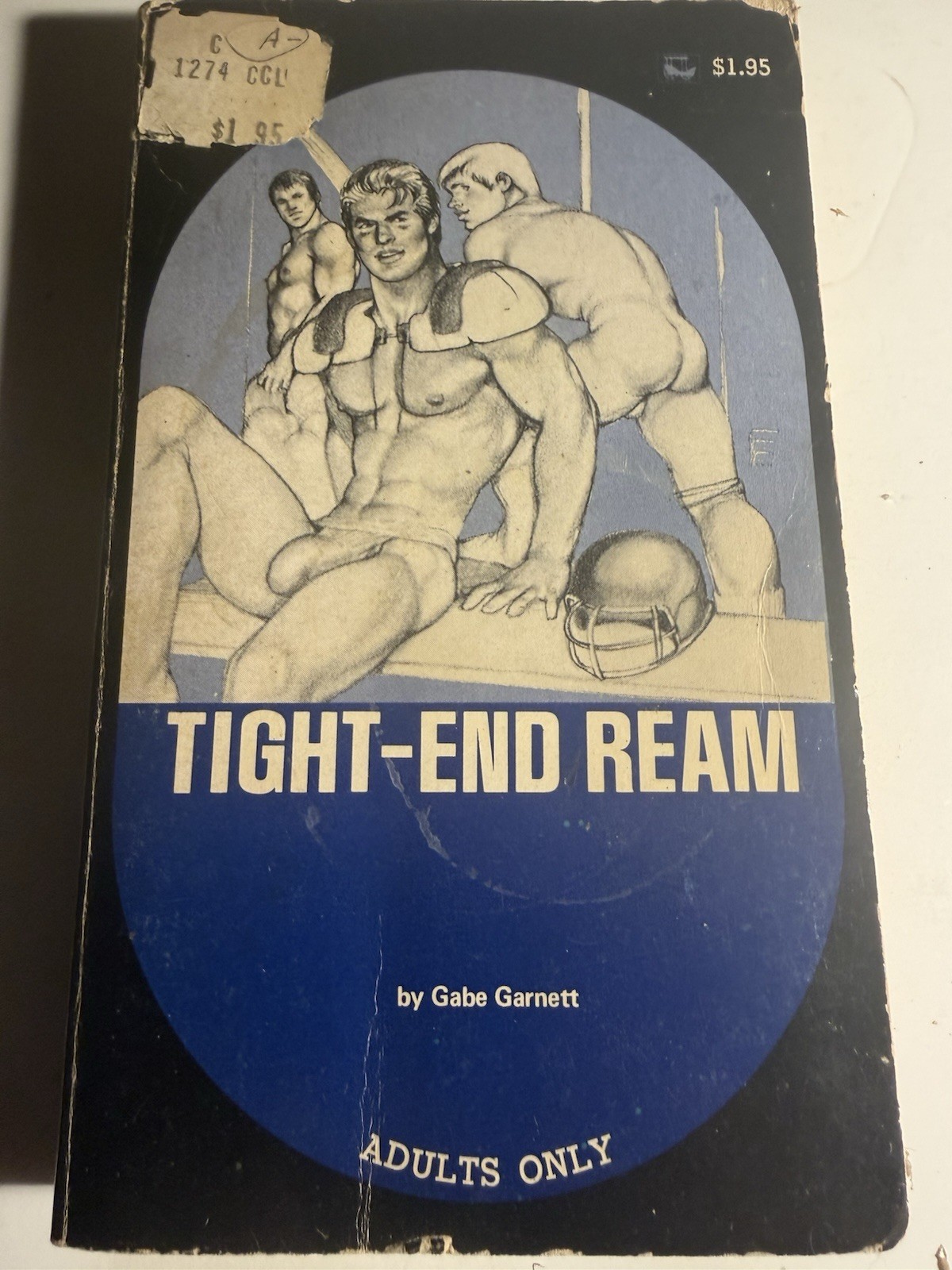 TIGHT-END TEAM - 1974 GABE GARNETT -SURREY HIS69 VINTAGE PULP NOVEL GAY INTEREST
