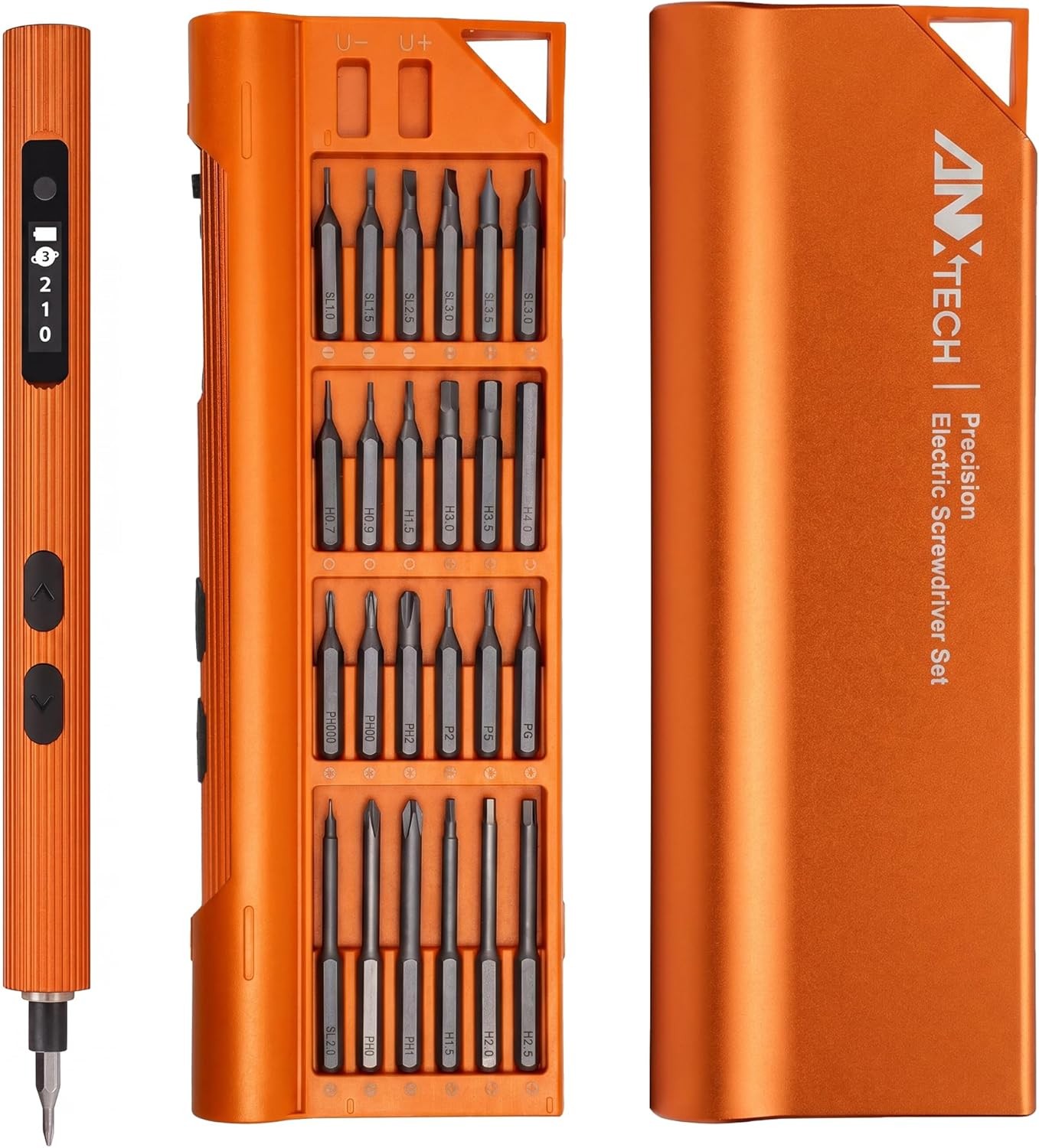 52-in-1 Electric Precision Screwdriver Set 48 S2 Bits with ABS Magnetic Storage