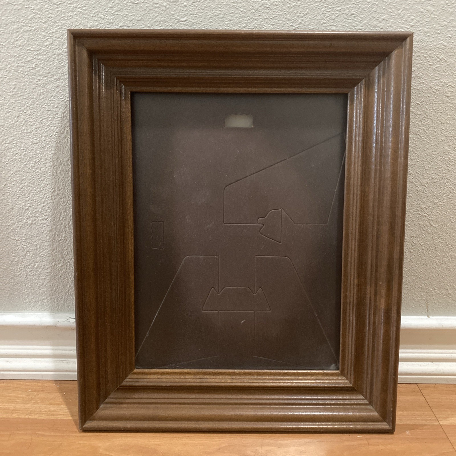 Classic Wood Picture Frame Vintage 10x13” Dark Brown Step Molding