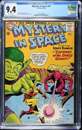 Mystery in Space #93 1964 DC Comics CGC 9.4