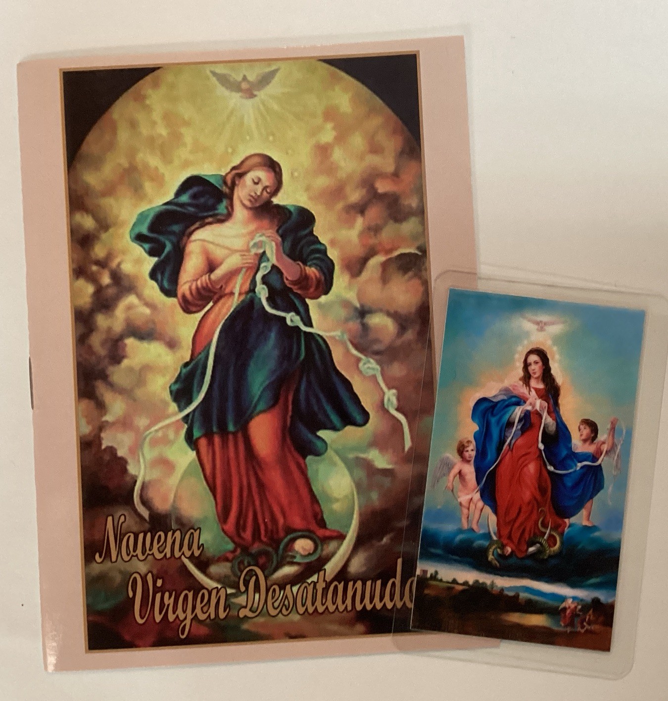 Novena Virgen Desatanudos Estampita. Our Lady Of Untier Of Knots Prayer Oracion