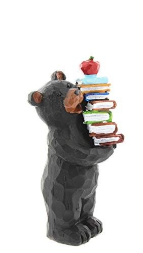Lipco Black Bear Teacher with Stack of Books Figurine, 5\